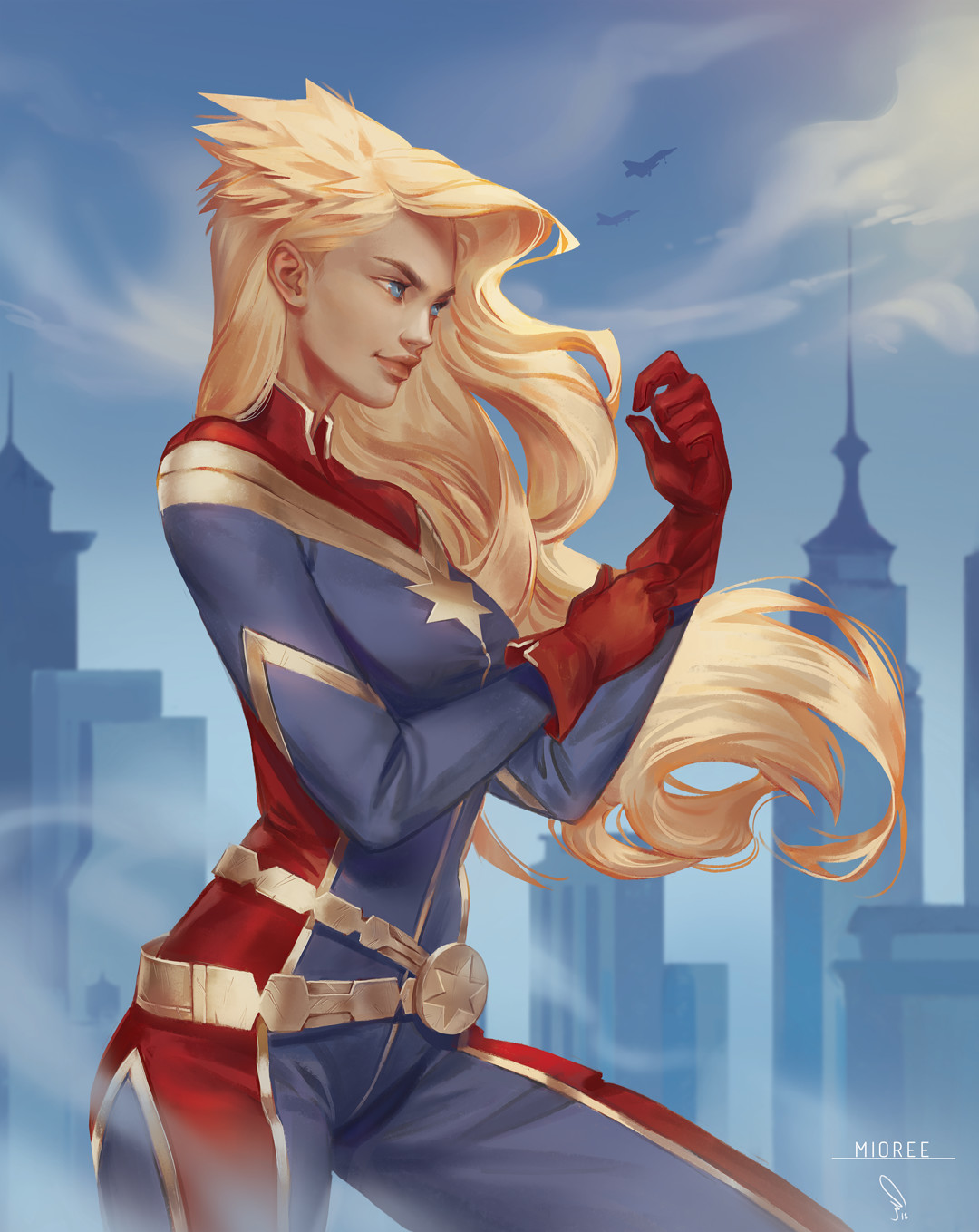 Captain Marvel Digital Art 2018 Wallpapers