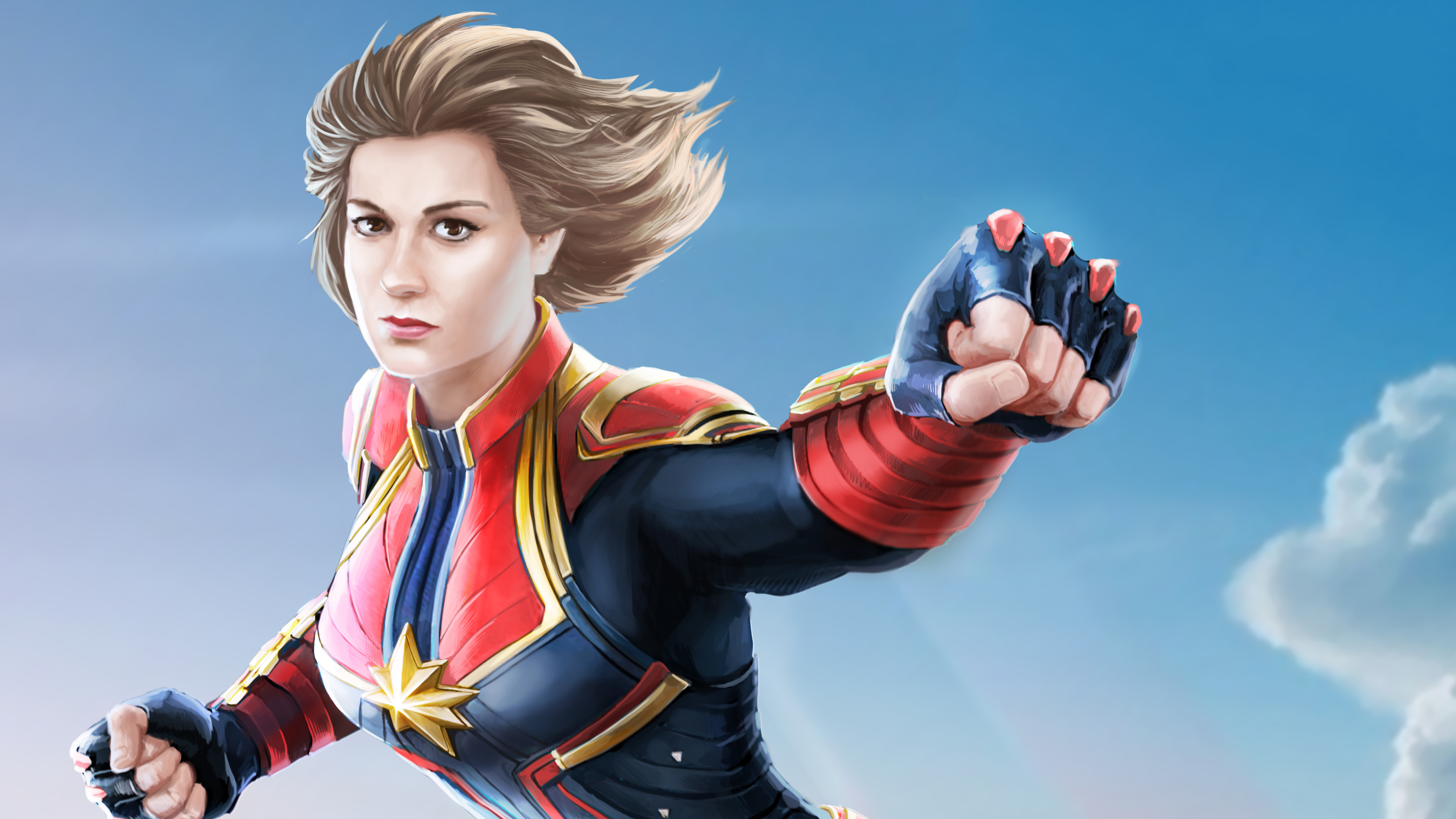 Captain Marvel Digital Art 2018 Wallpapers