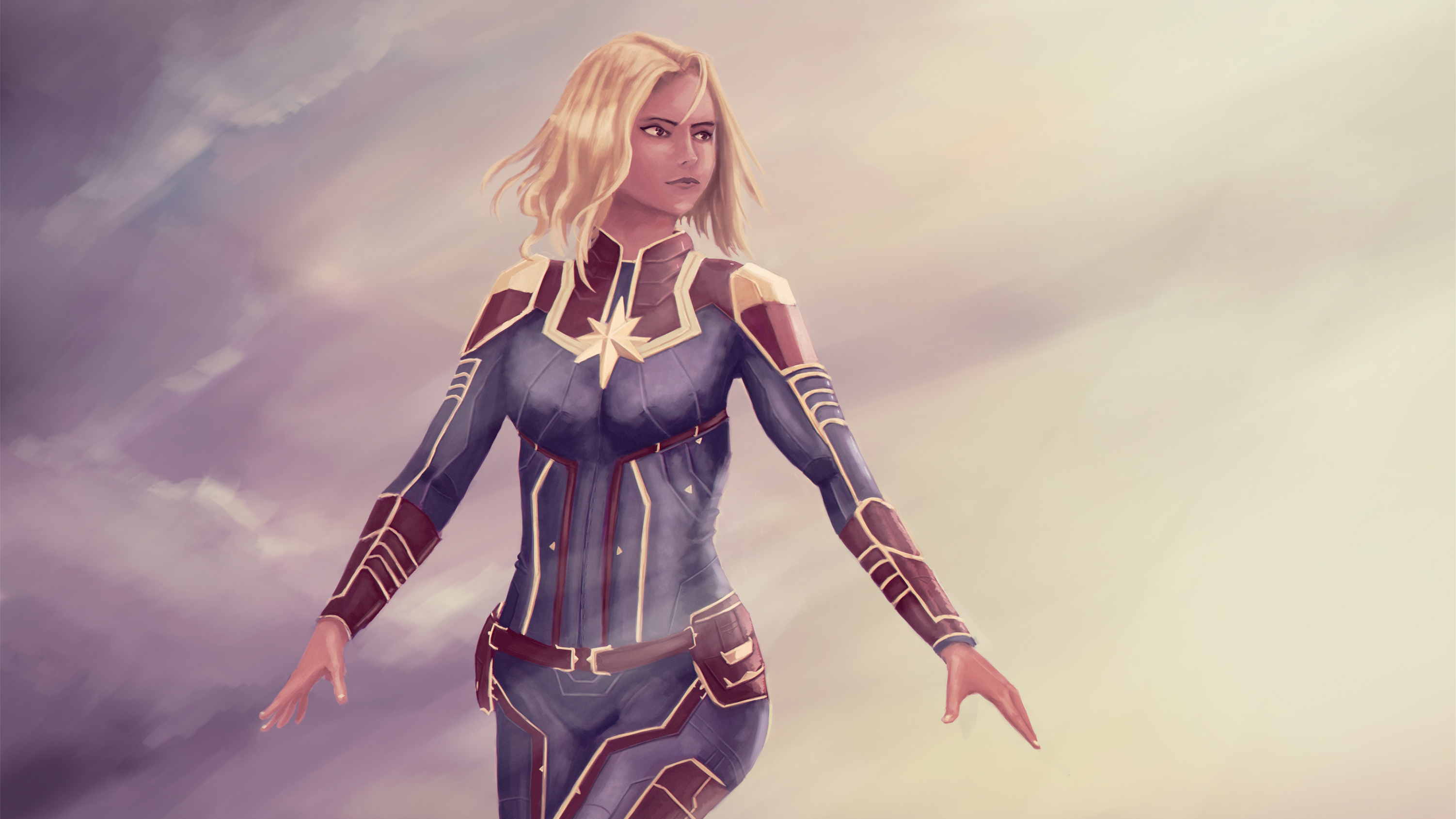 Captain Marvel Digital Art 2018 Wallpapers