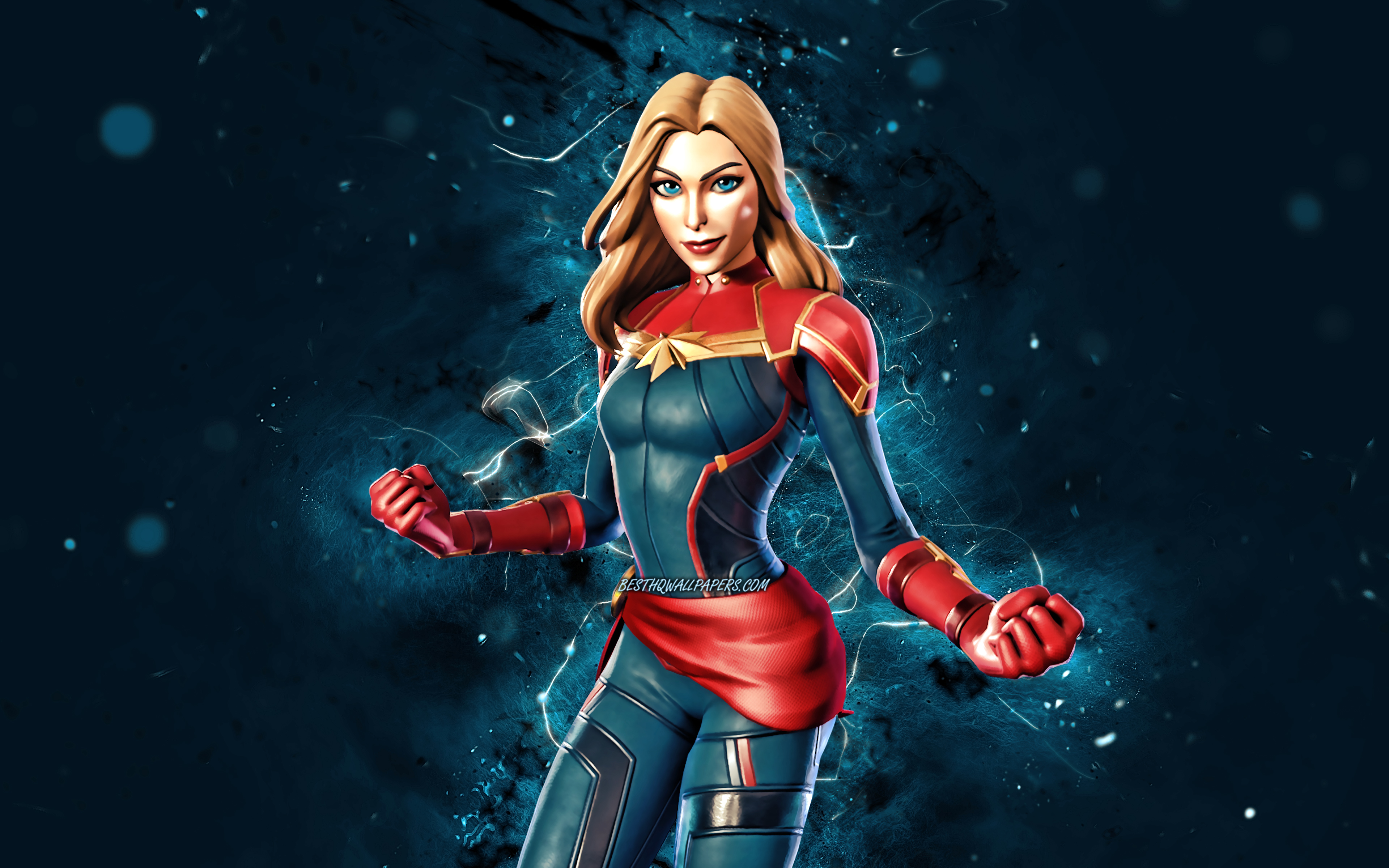 Captain Marvel Fortnite Wallpapers