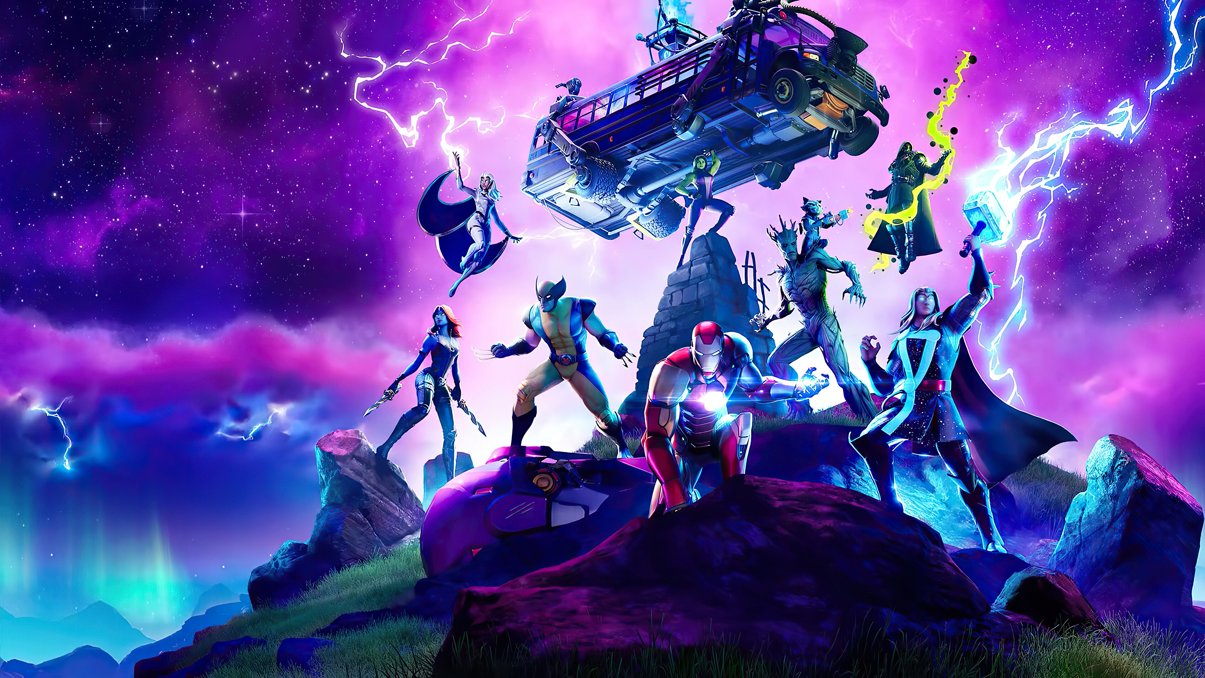 Captain Marvel Fortnite Wallpapers