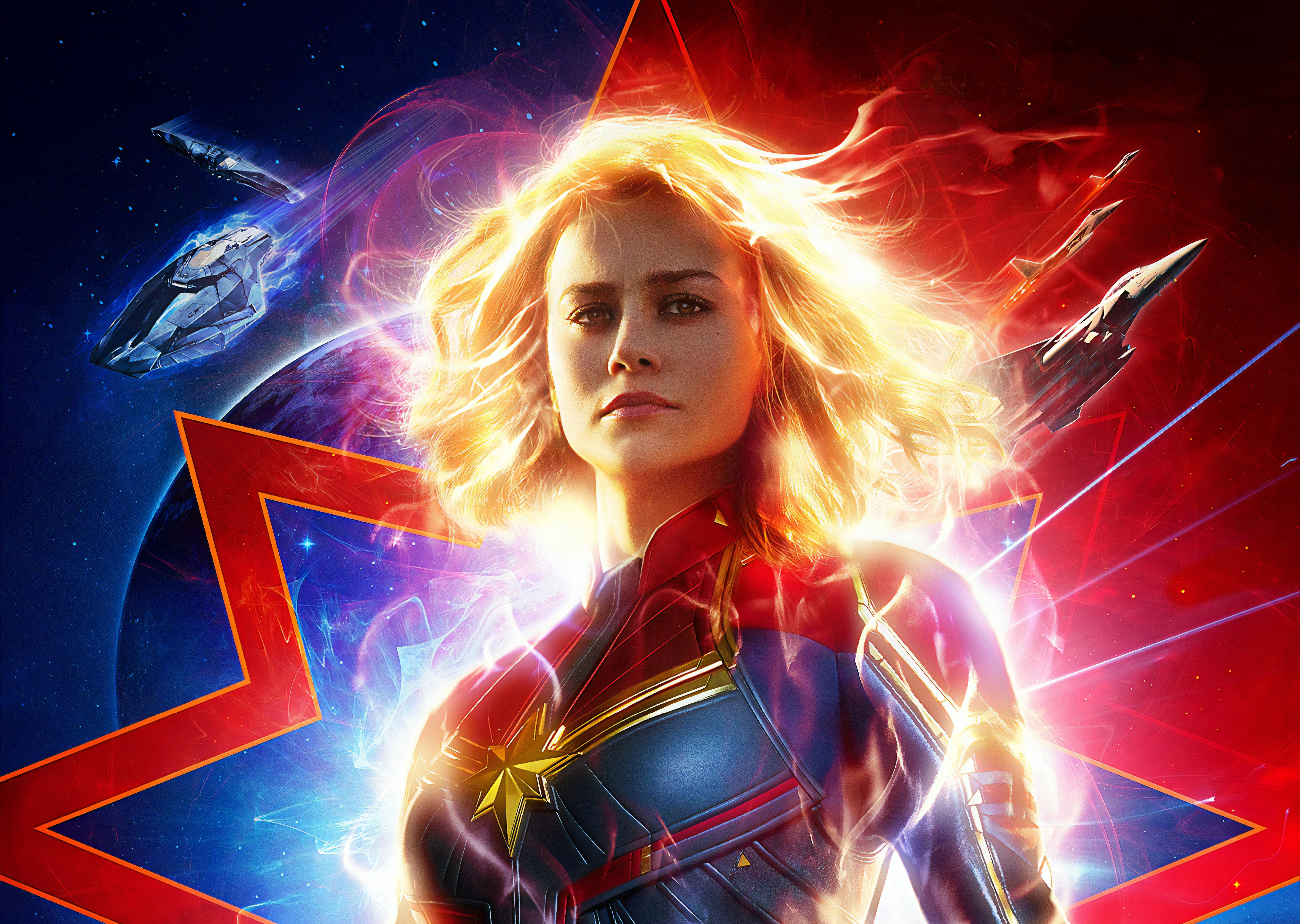 Captain Marvel In Costume Image Wallpapers