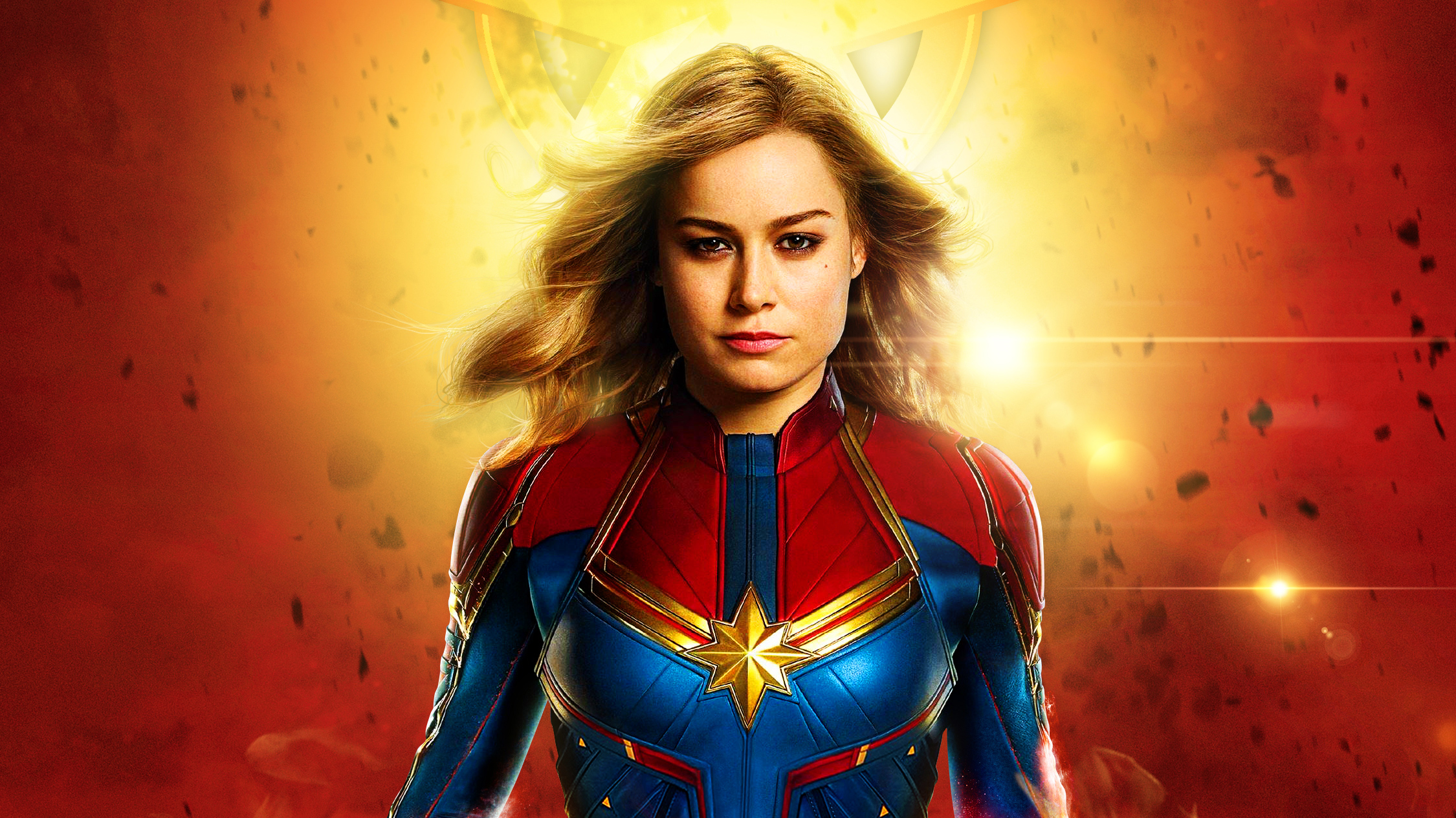 Captain Marvel In Costume Image Wallpapers