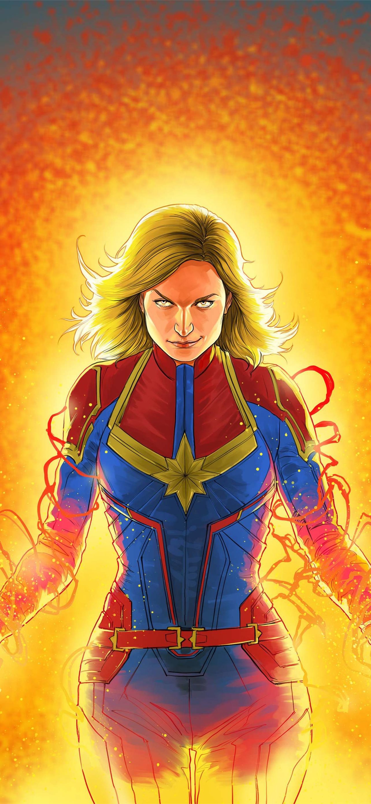 Captain Marvel In Costume Image Wallpapers