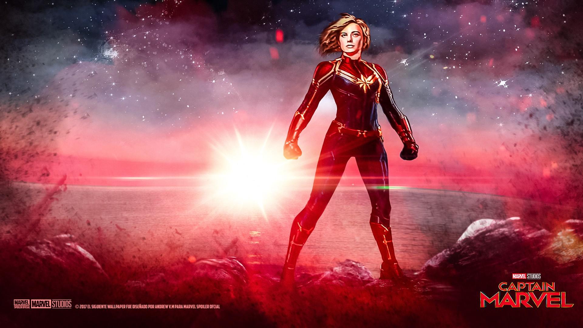 Captain Marvel In Costume Image Wallpapers