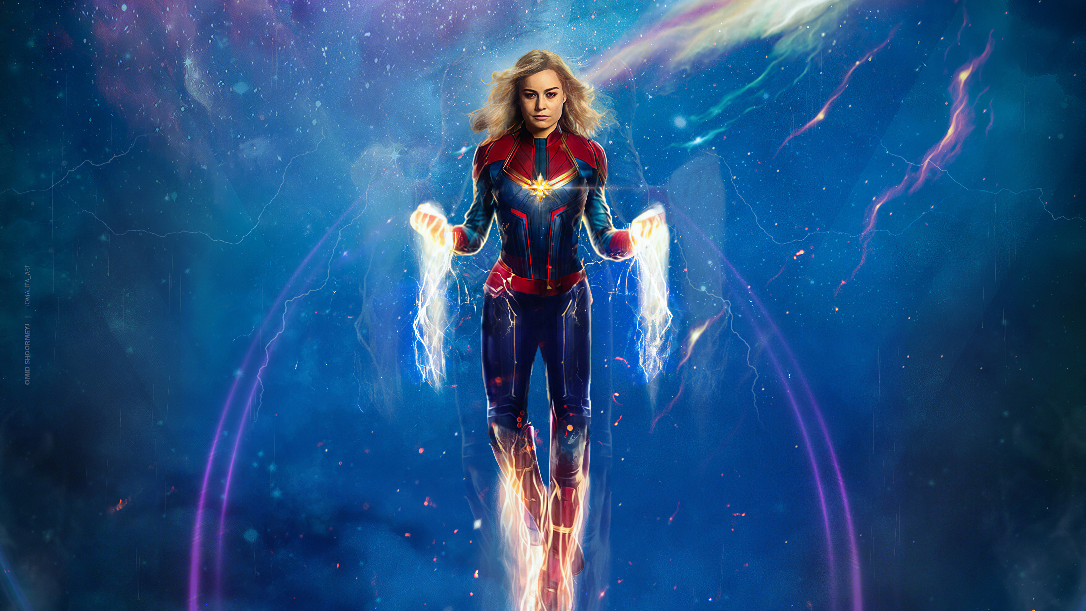 Captain Marvel In Costume Image Wallpapers