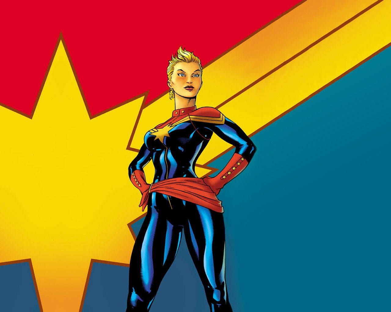 Captain Marvel In Costume Image Wallpapers