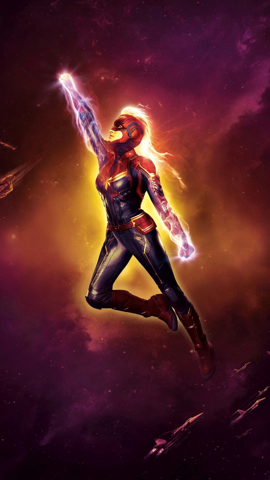 Captain Marvel In Costume Image Wallpapers