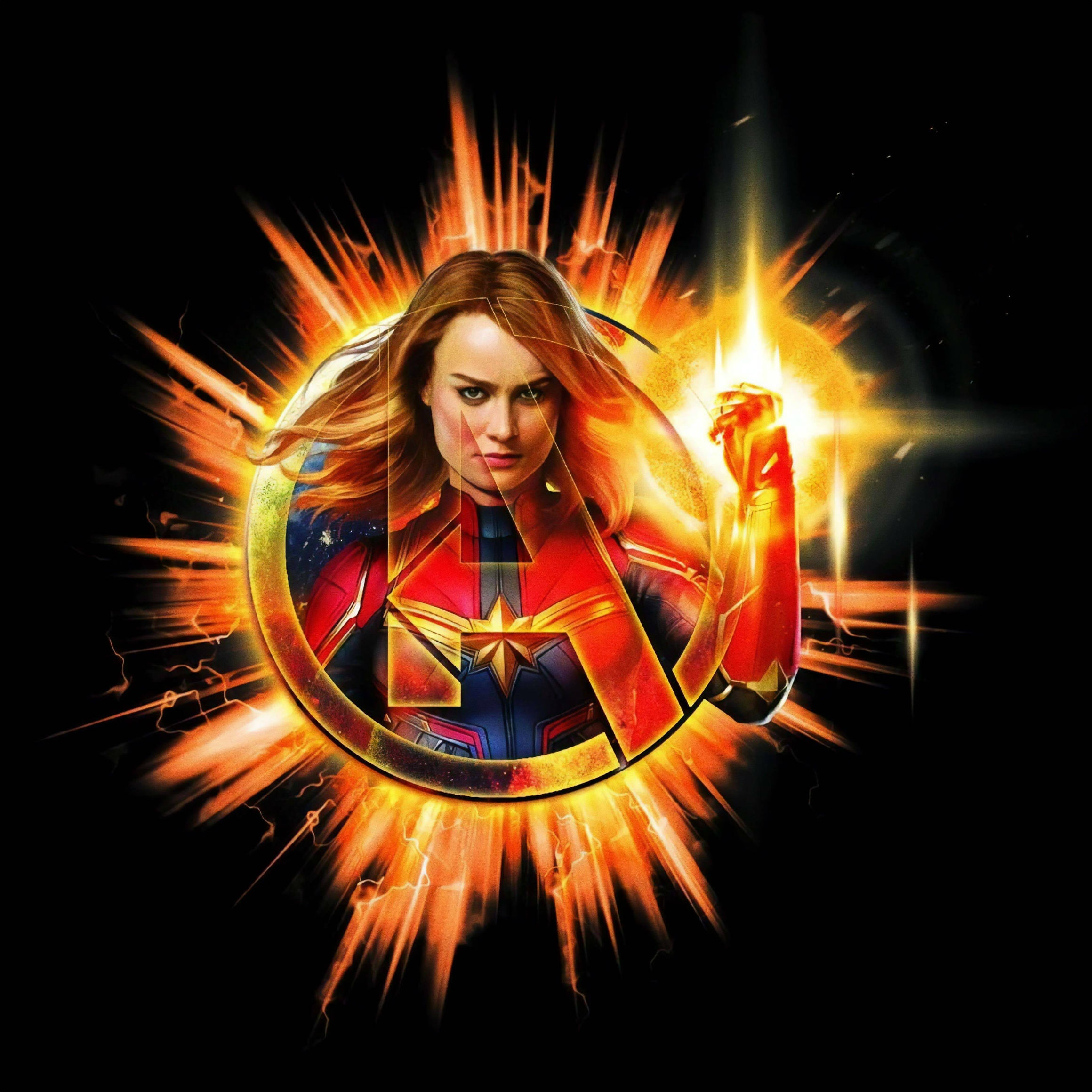 Captain Marvel Logo Wallpapers