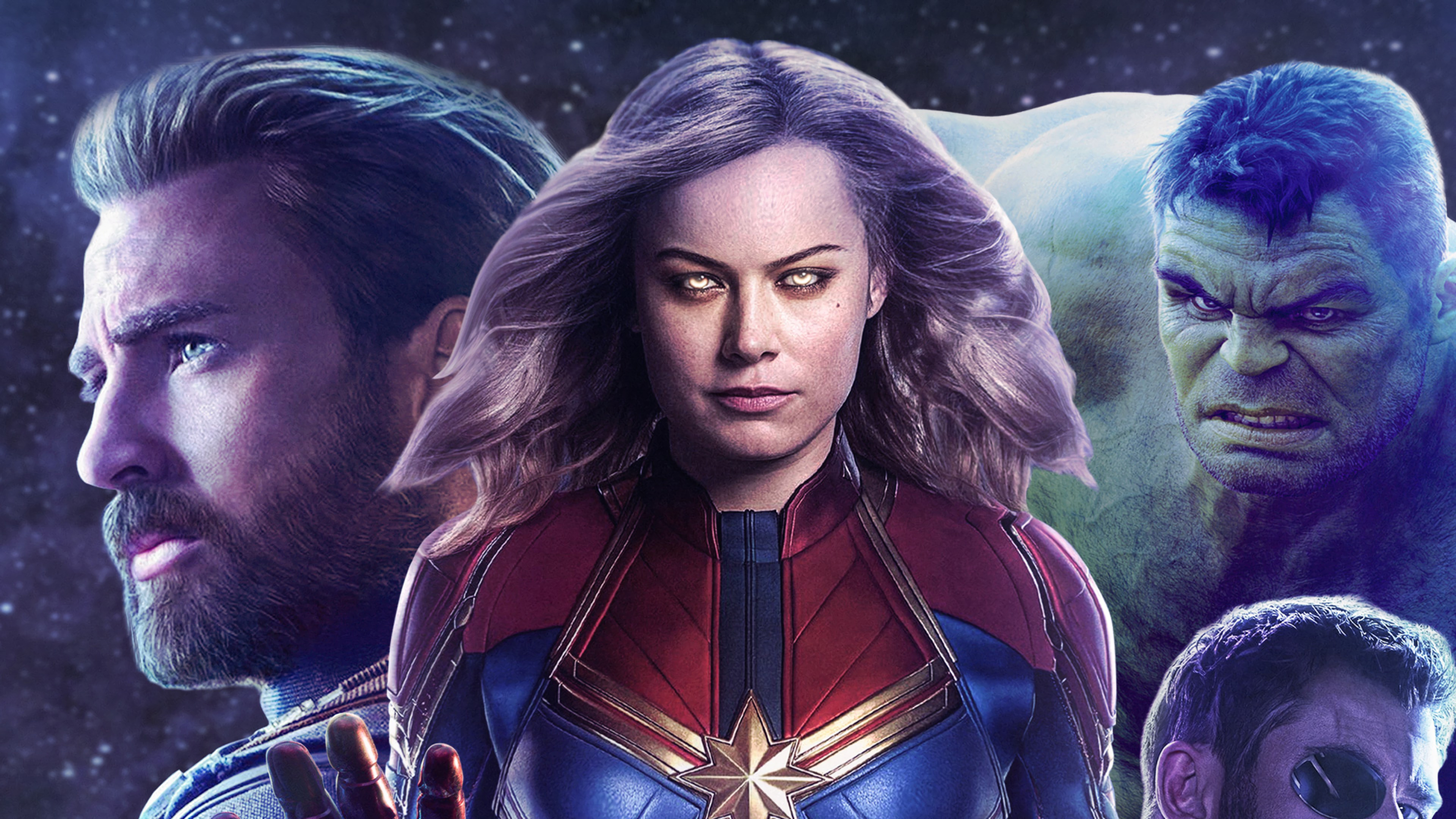 Captain Marvel Movie All Superheroes Wallpapers