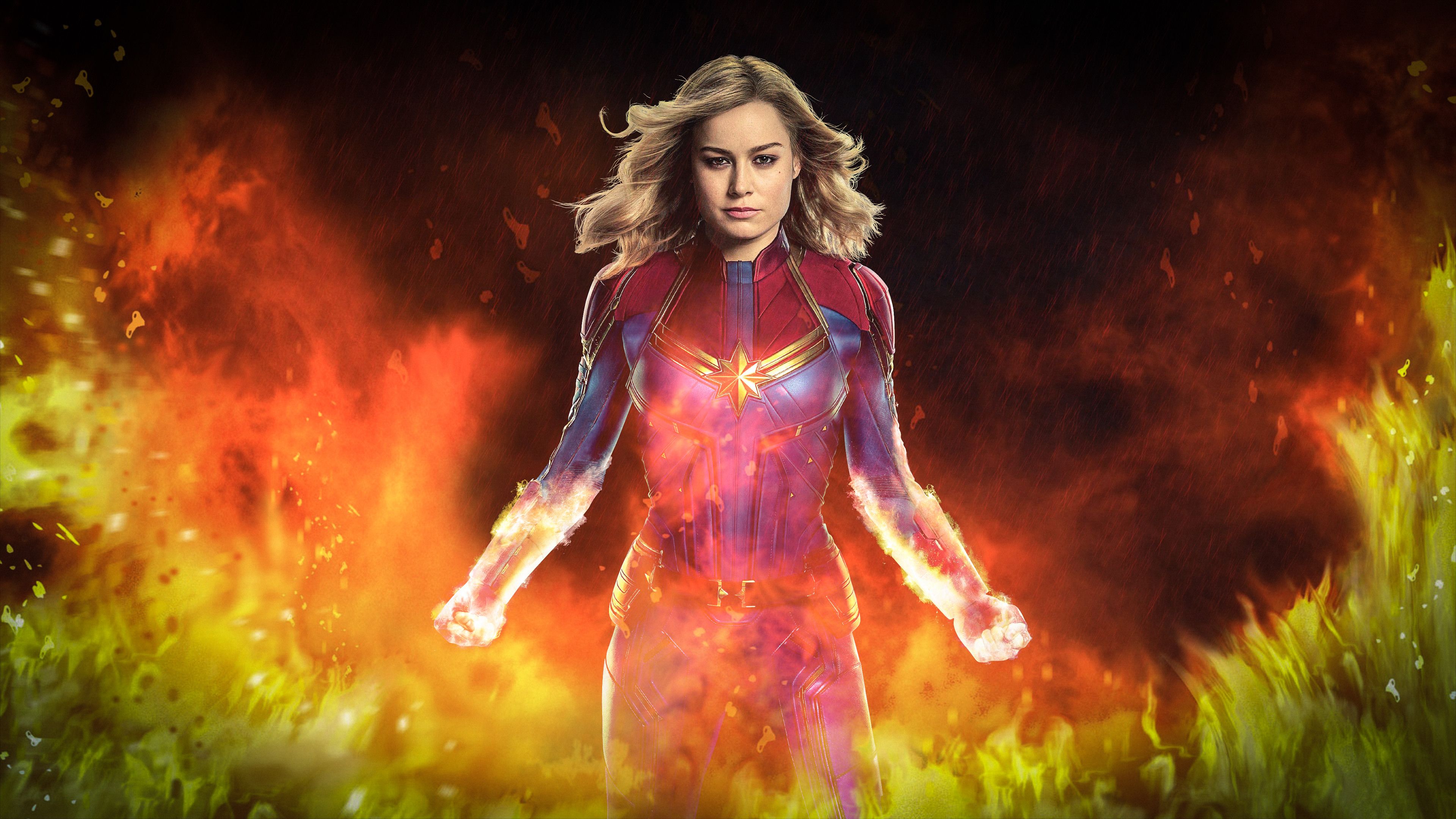 Captain Marvel Movie Brie Larson Artwork Wallpapers