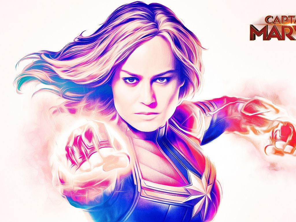 Captain Marvel Movie Brie Larson Artwork Wallpapers