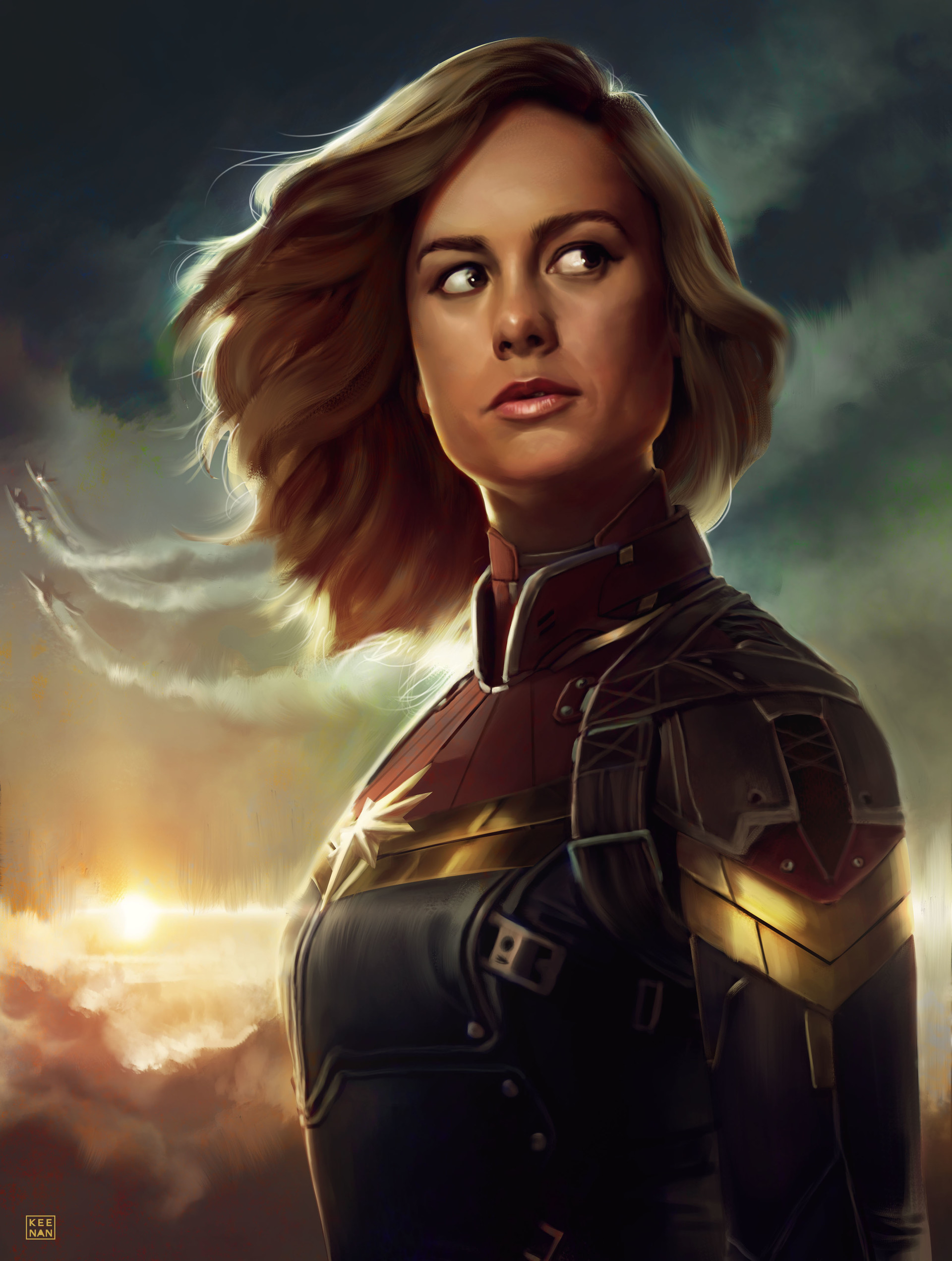 Captain Marvel Movie Brie Larson Artwork Wallpapers