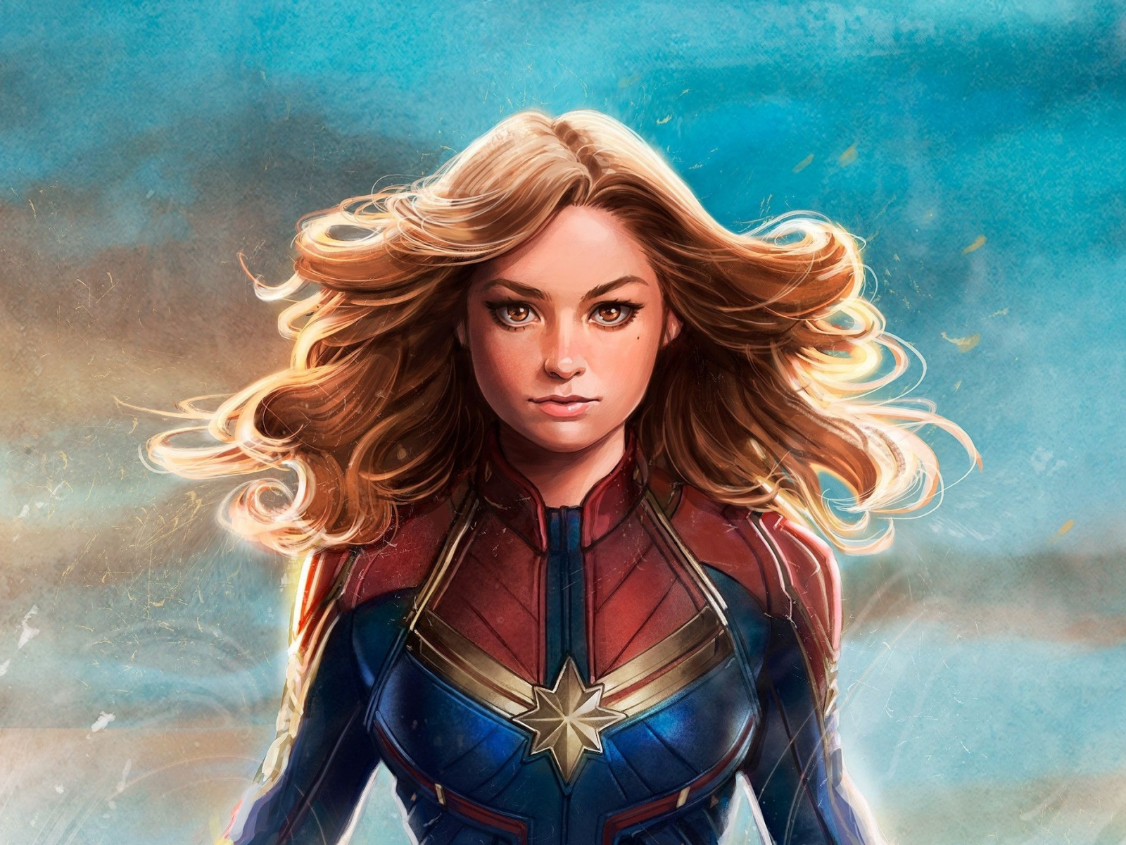 Captain Marvel On Bike Wallpapers