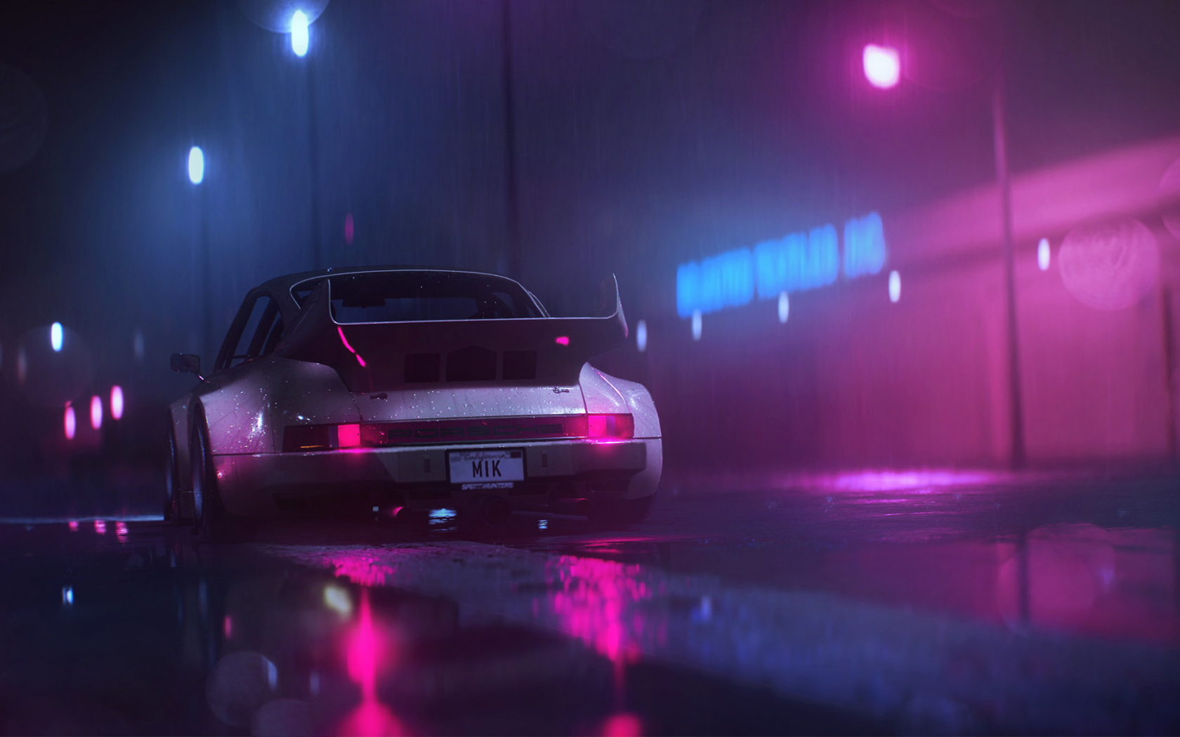 Car Night Rain Wallpapers