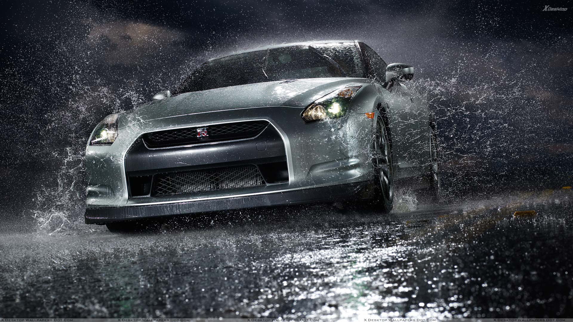 Car Night Rain Wallpapers