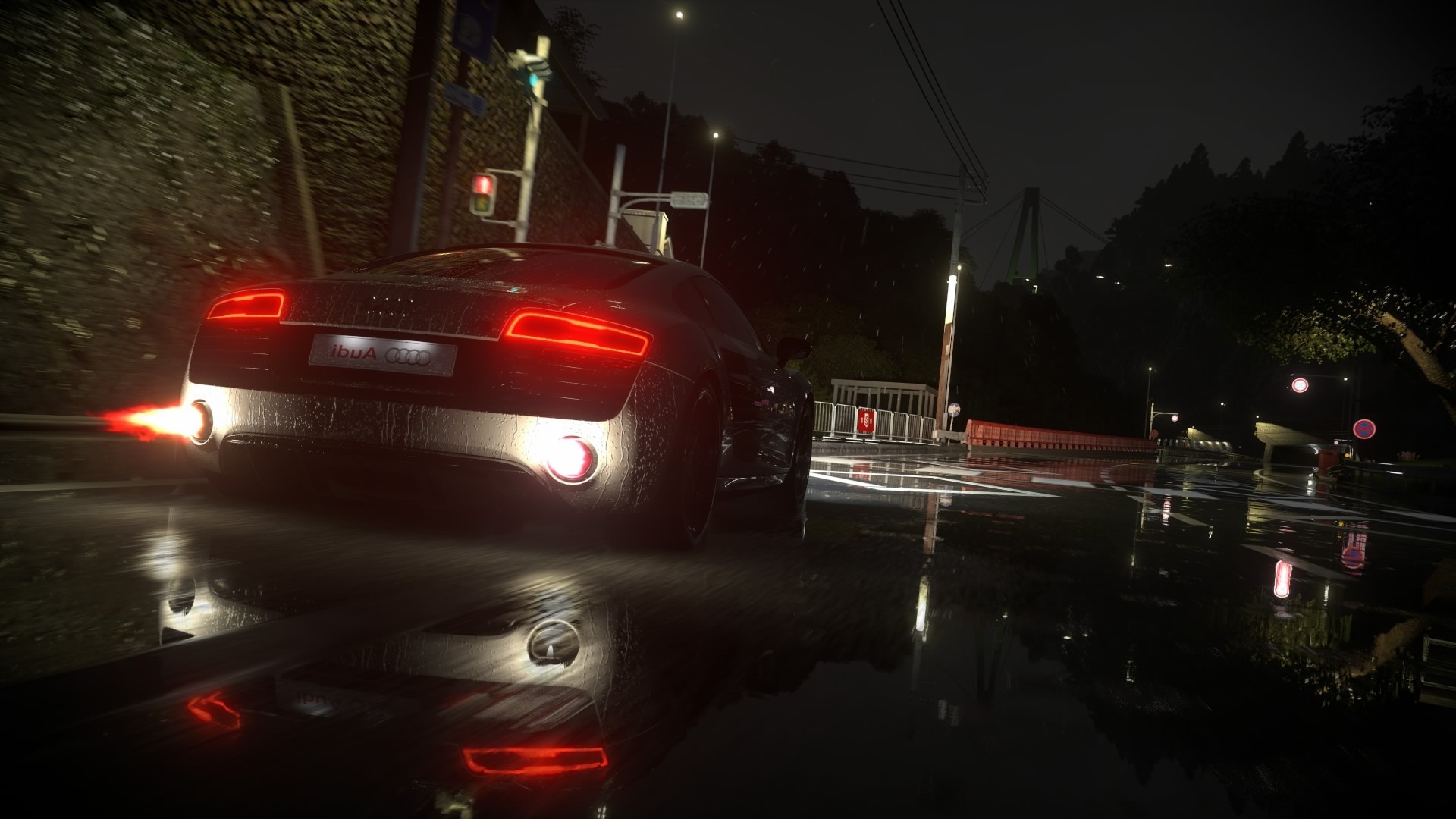 Car Night Rain Wallpapers