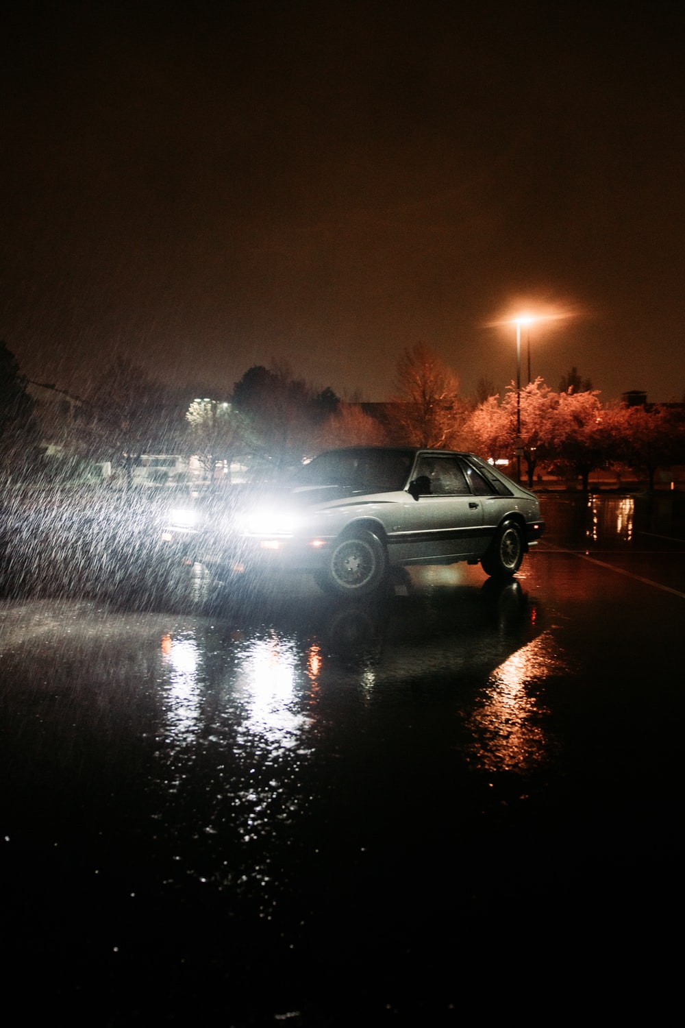 Car Night Rain Wallpapers