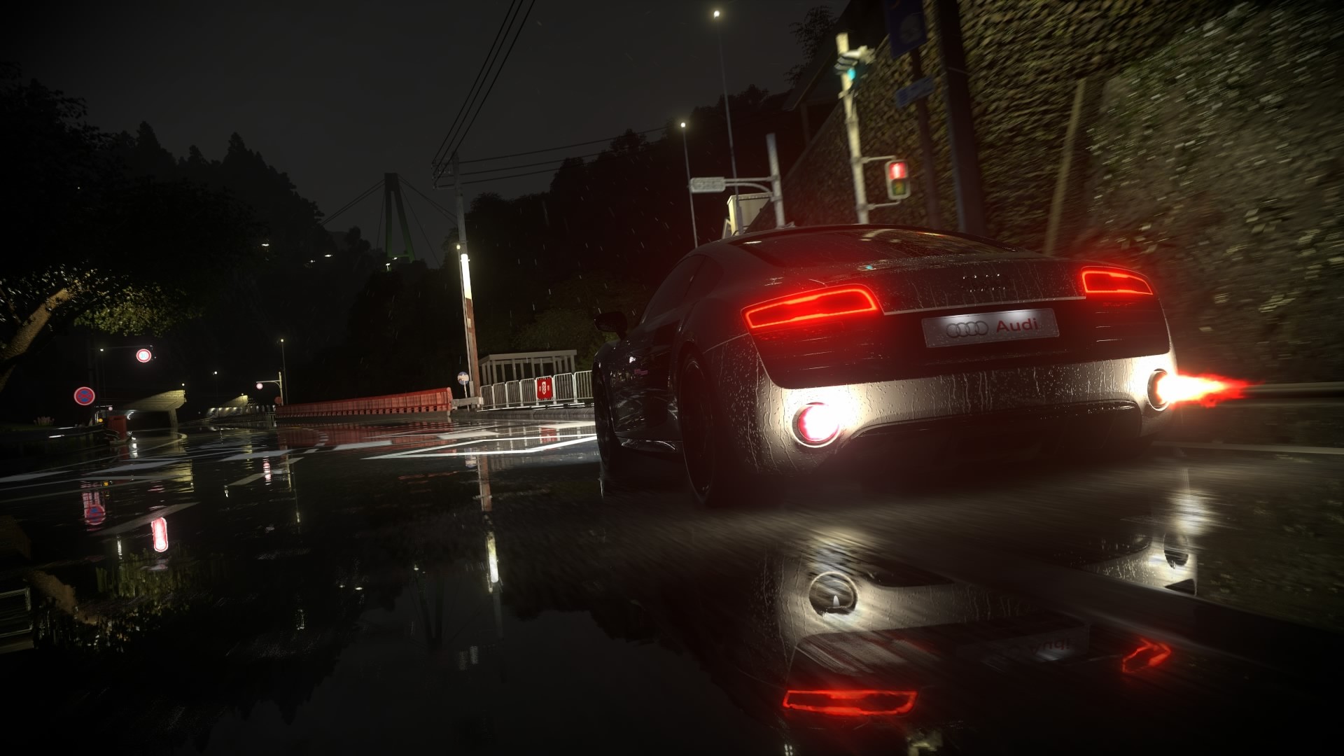 Car Night Rain Wallpapers