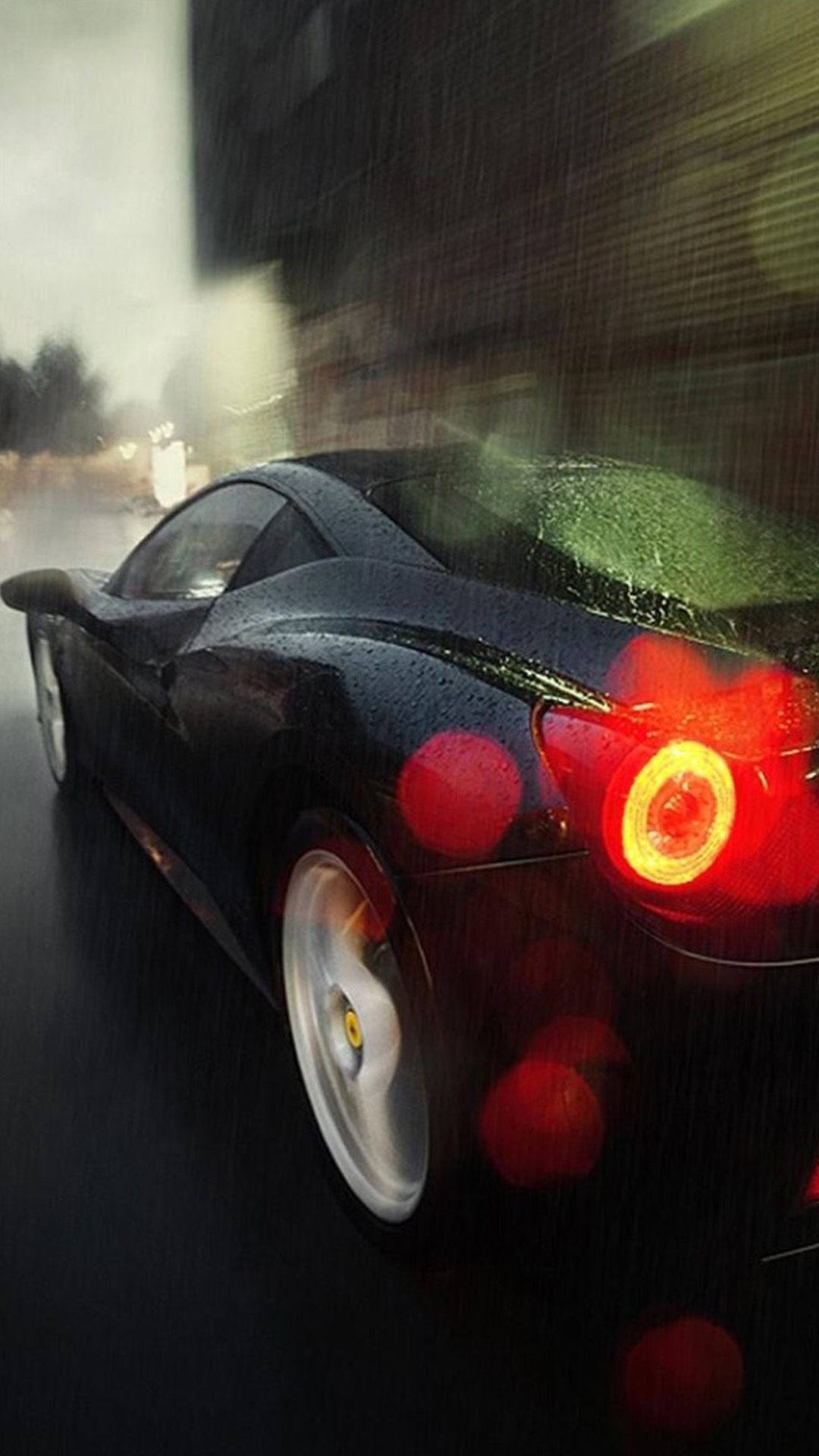 Car Night Rain Wallpapers