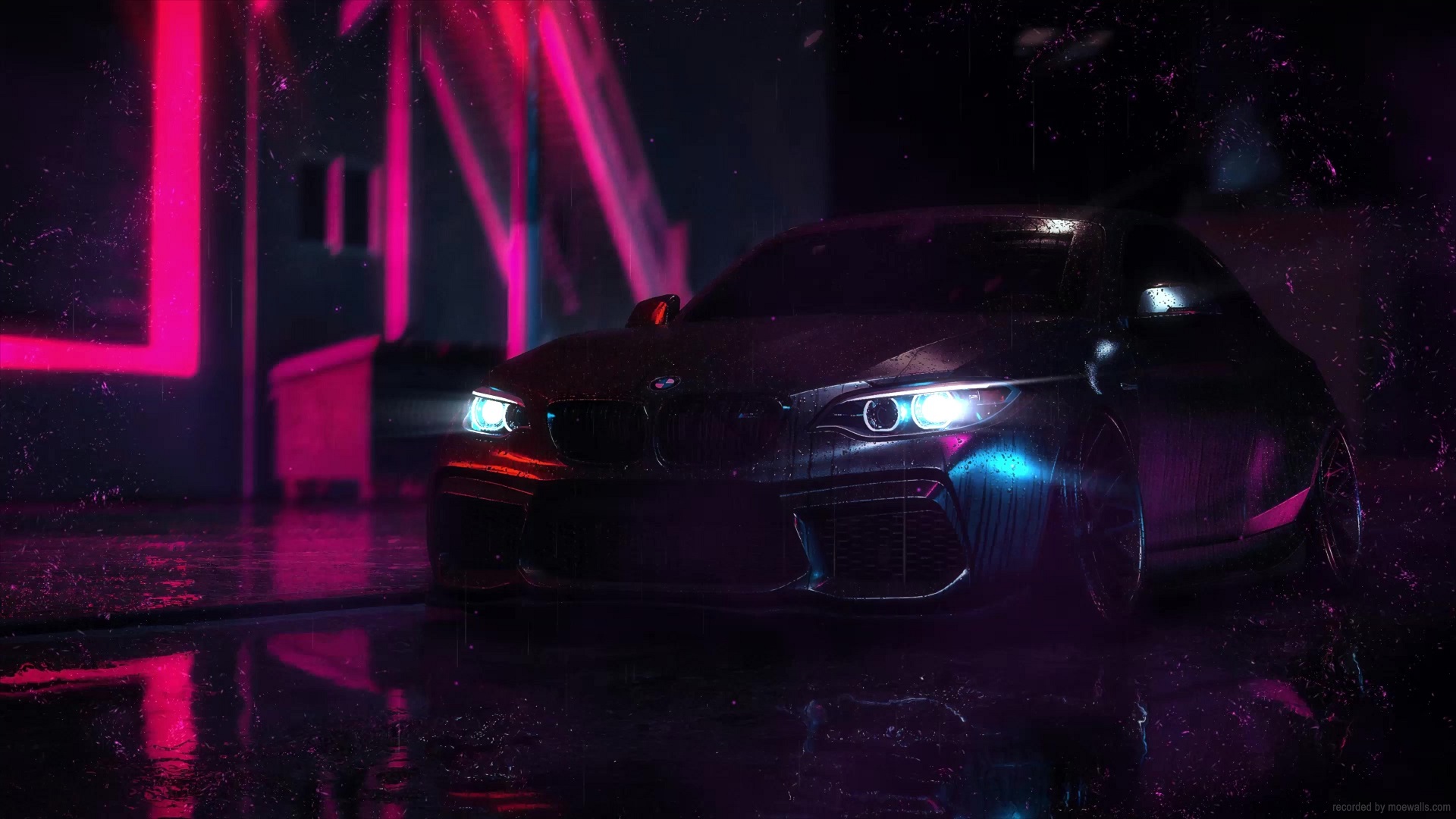 Car Night Rain Wallpapers