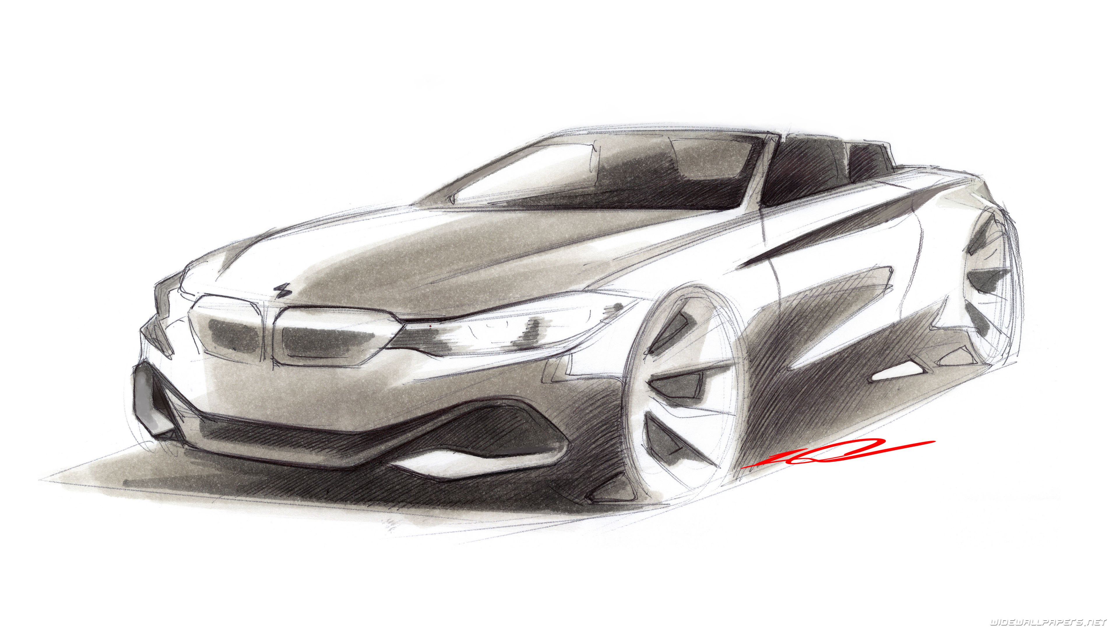 Car Sketch Wallpapers