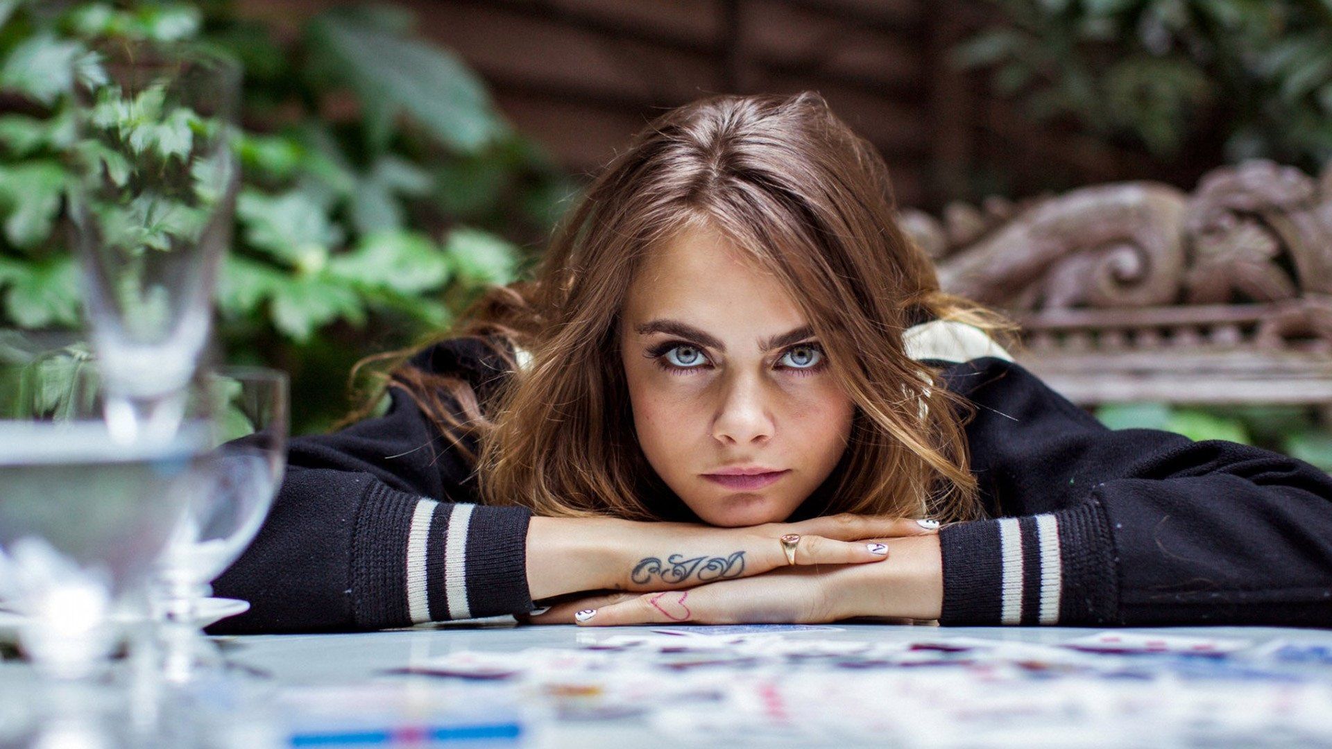 Cara Delevingne Lying Wallpapers