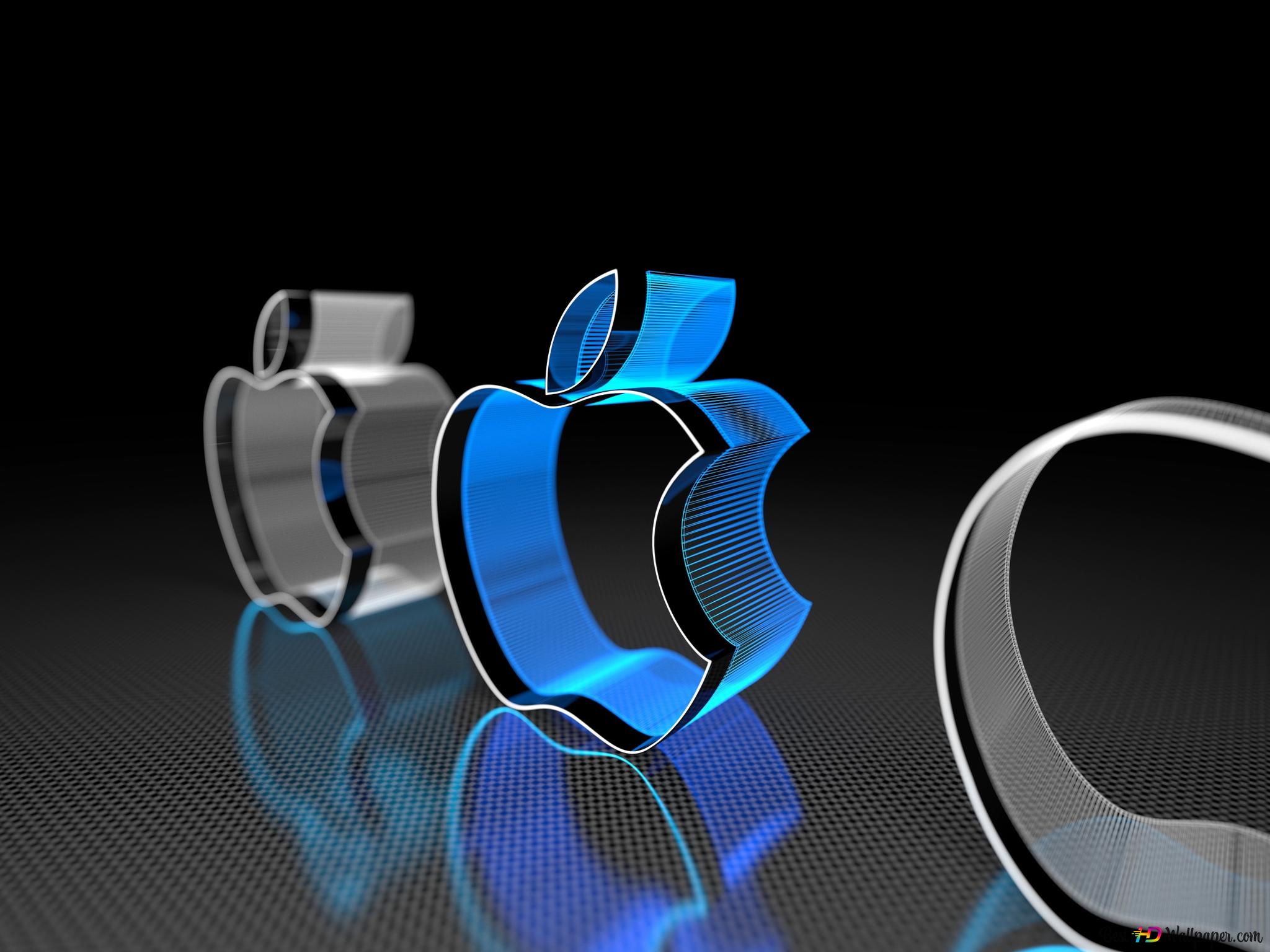 Carbon Fiber Apple Logo Wallpapers