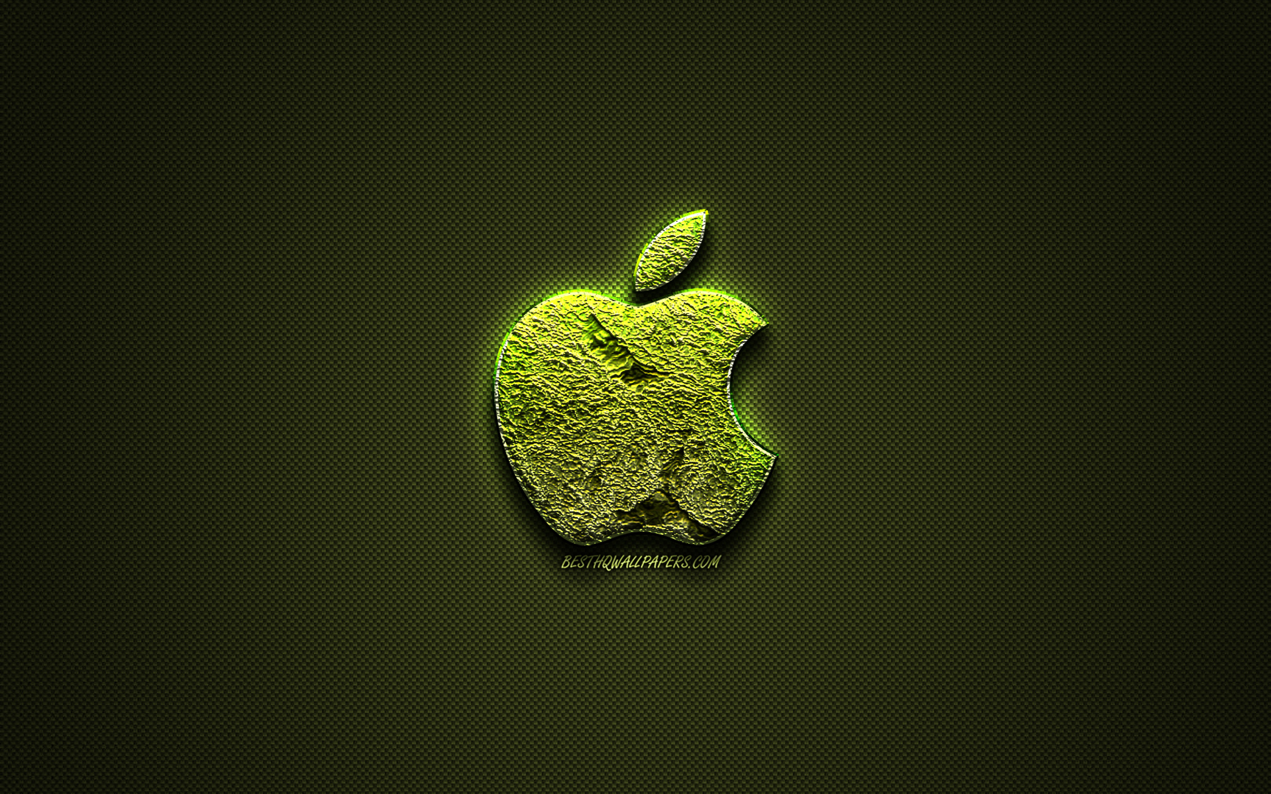 Carbon Fiber Apple Logo Wallpapers