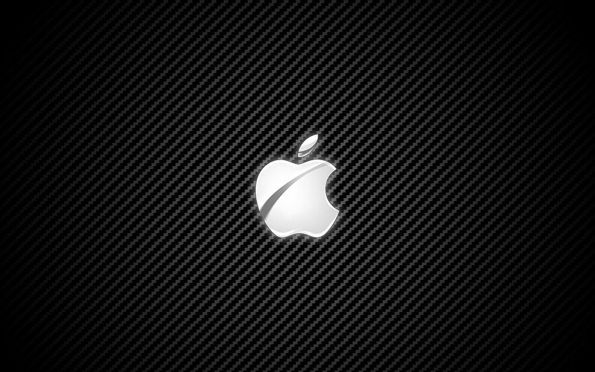 Carbon Fiber Apple Logo Wallpapers