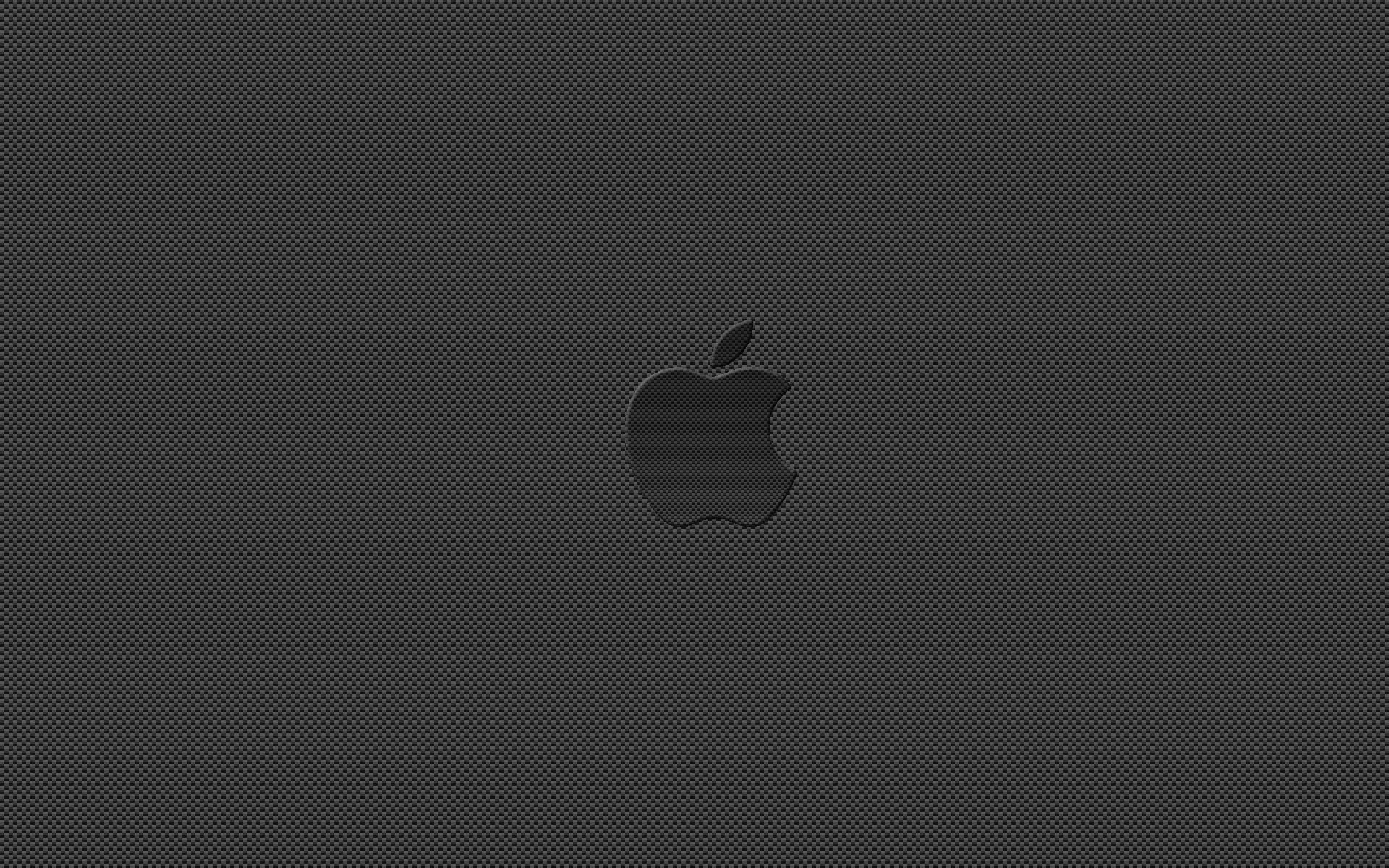 Carbon Fiber Apple Logo Wallpapers