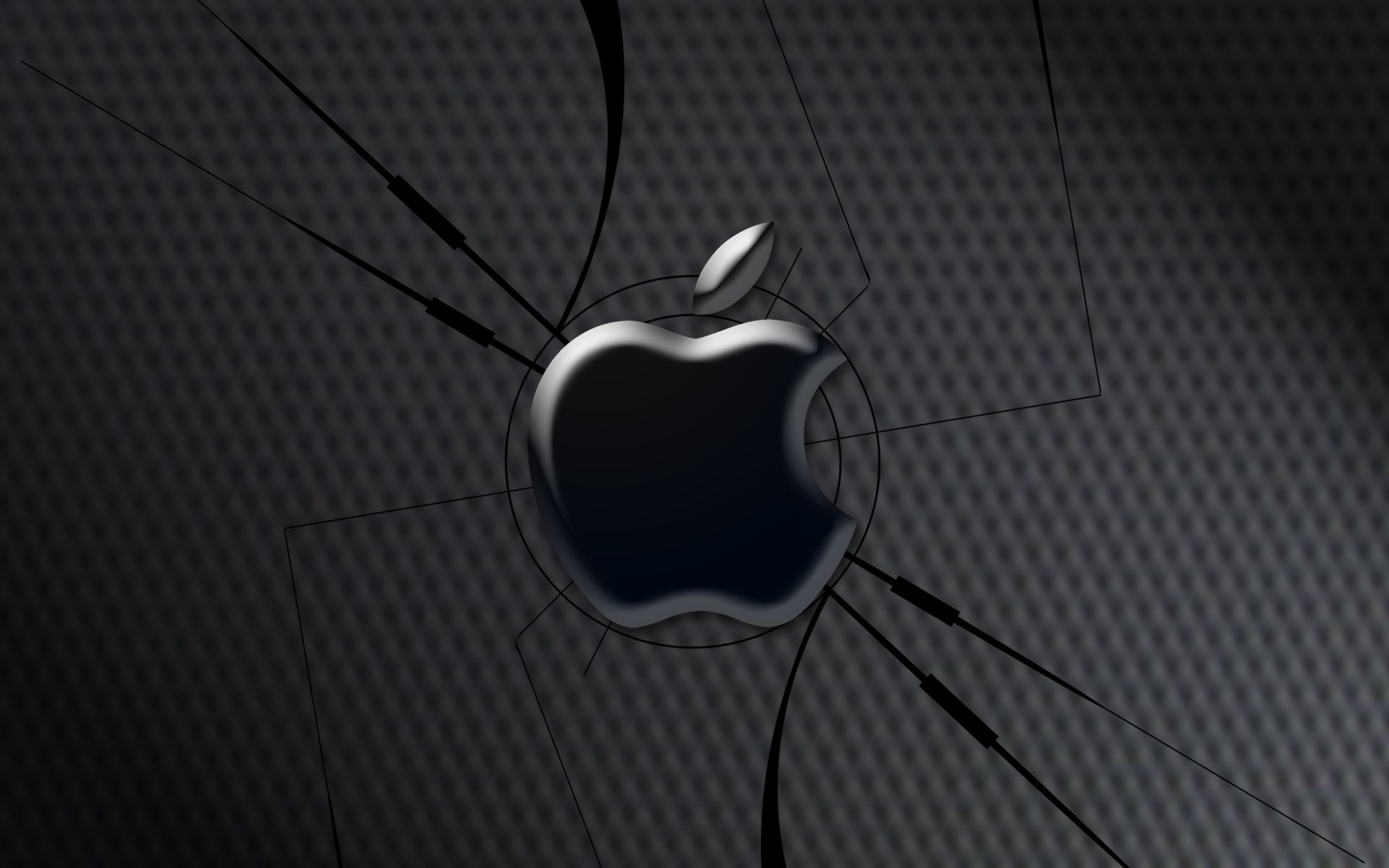 Carbon Fiber Apple Logo Wallpapers