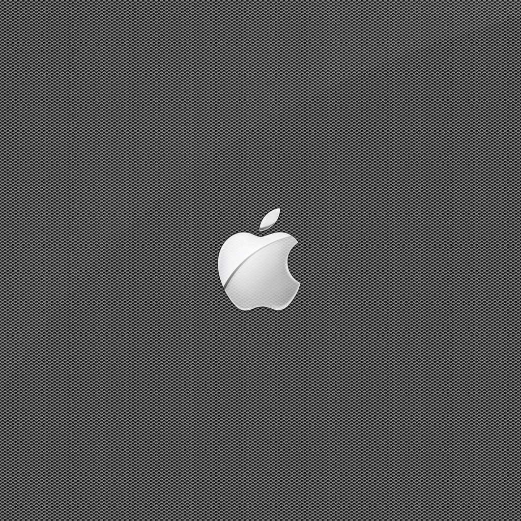 Carbon Fiber Apple Logo Wallpapers