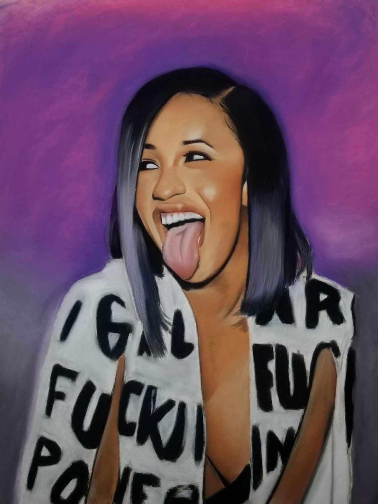 Cardi B Cartoon Wallpapers