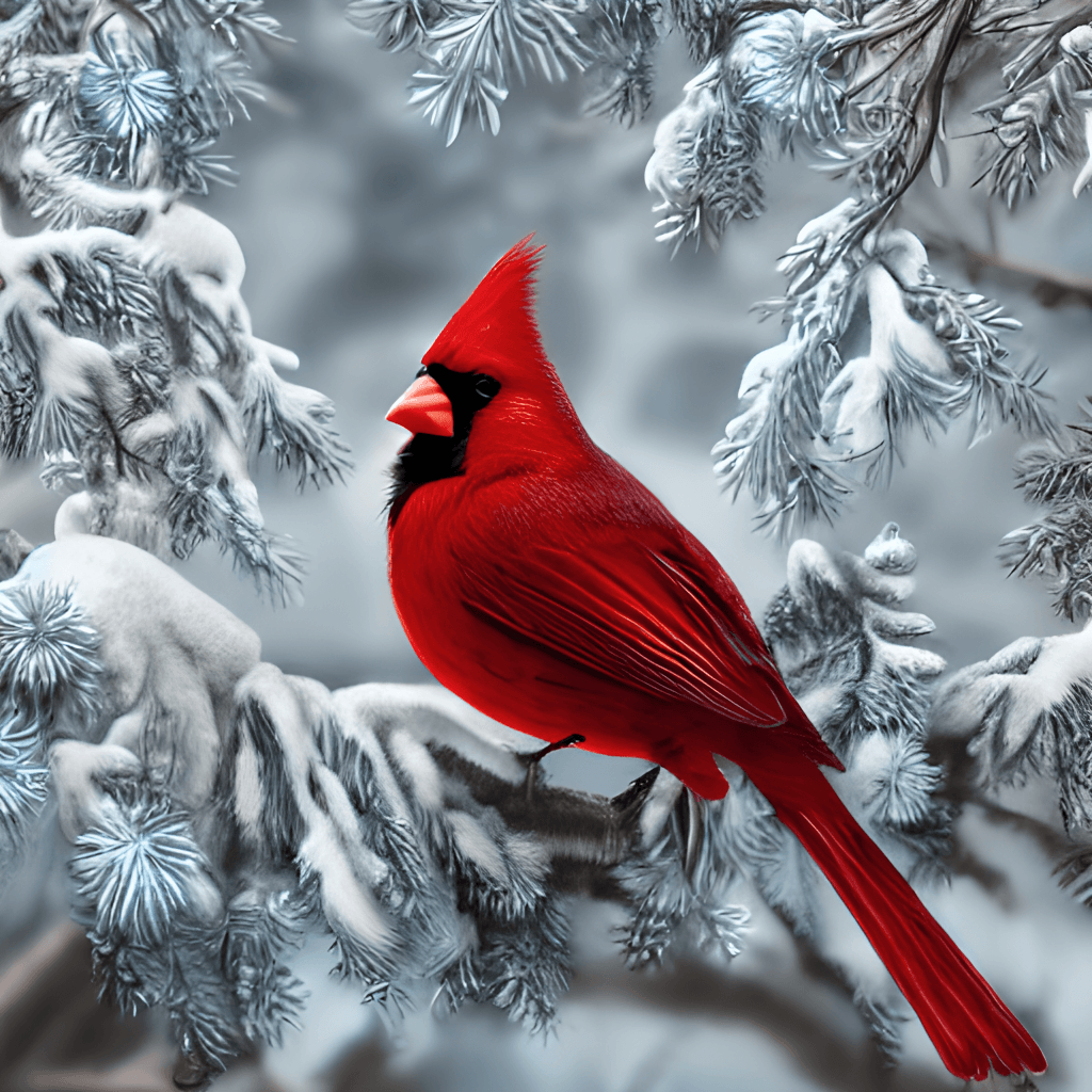 Cardinal In Snow Wallpapers