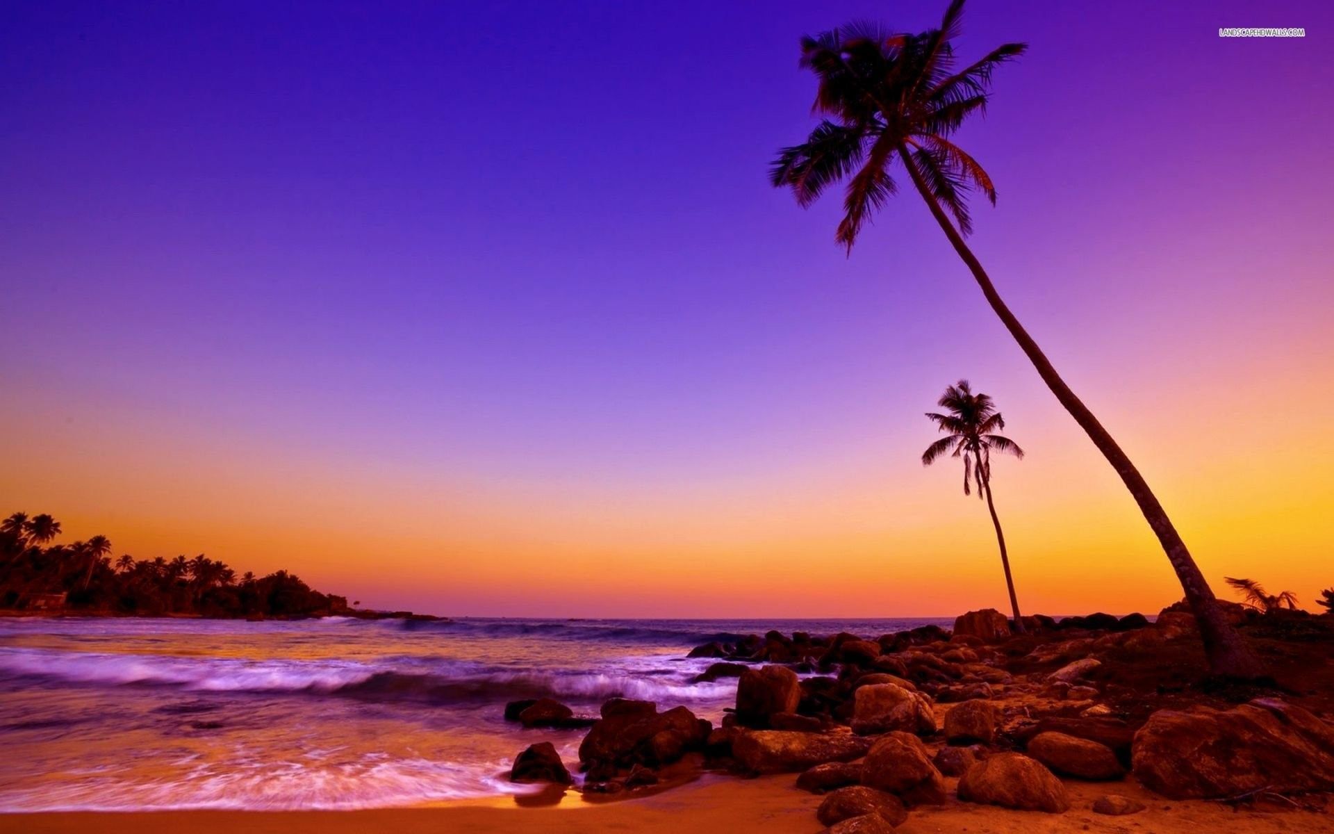 Caribbean Beach Sunset Wallpapers