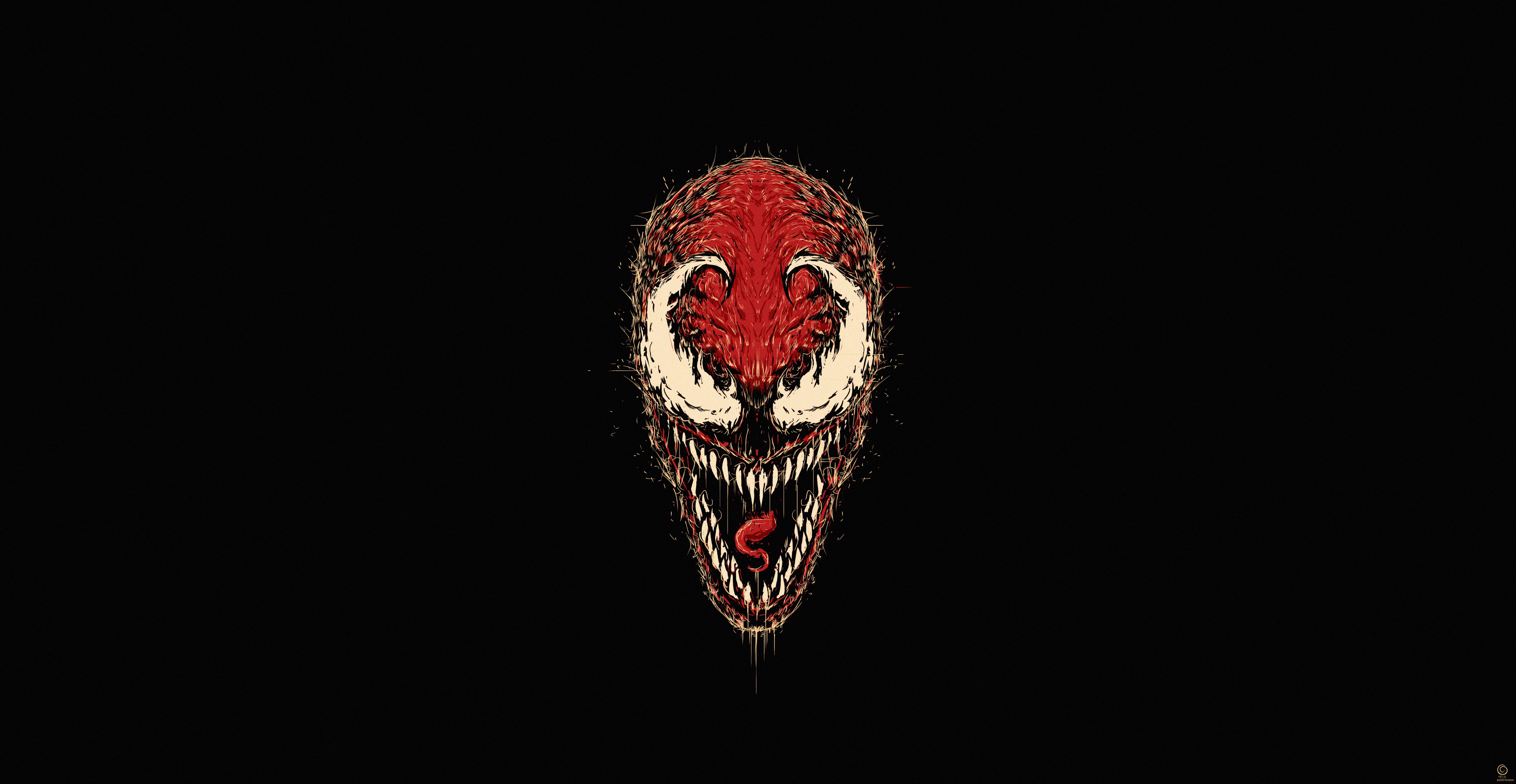 Carnage Minimalism 4K Wallpapers