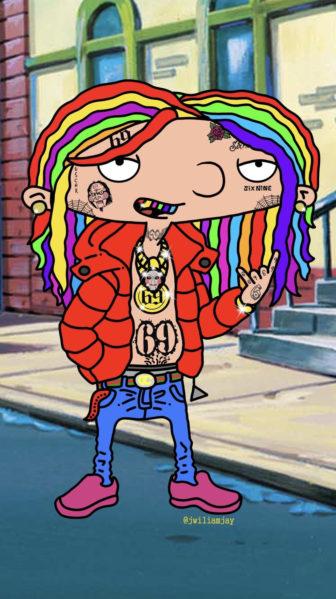 Cartoon 6Ix9Ine Wallpapers