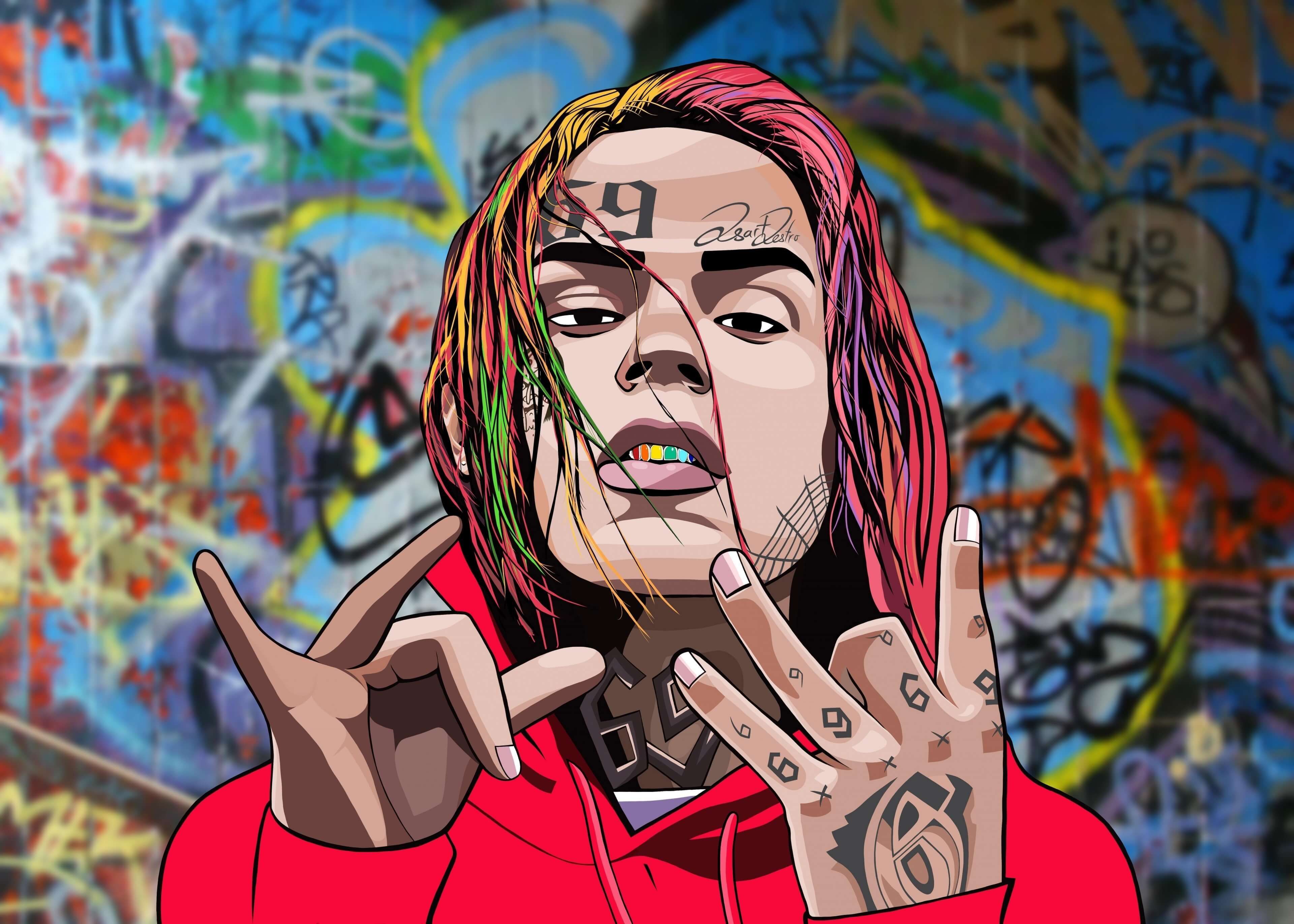 Cartoon 6Ix9Ine Wallpapers