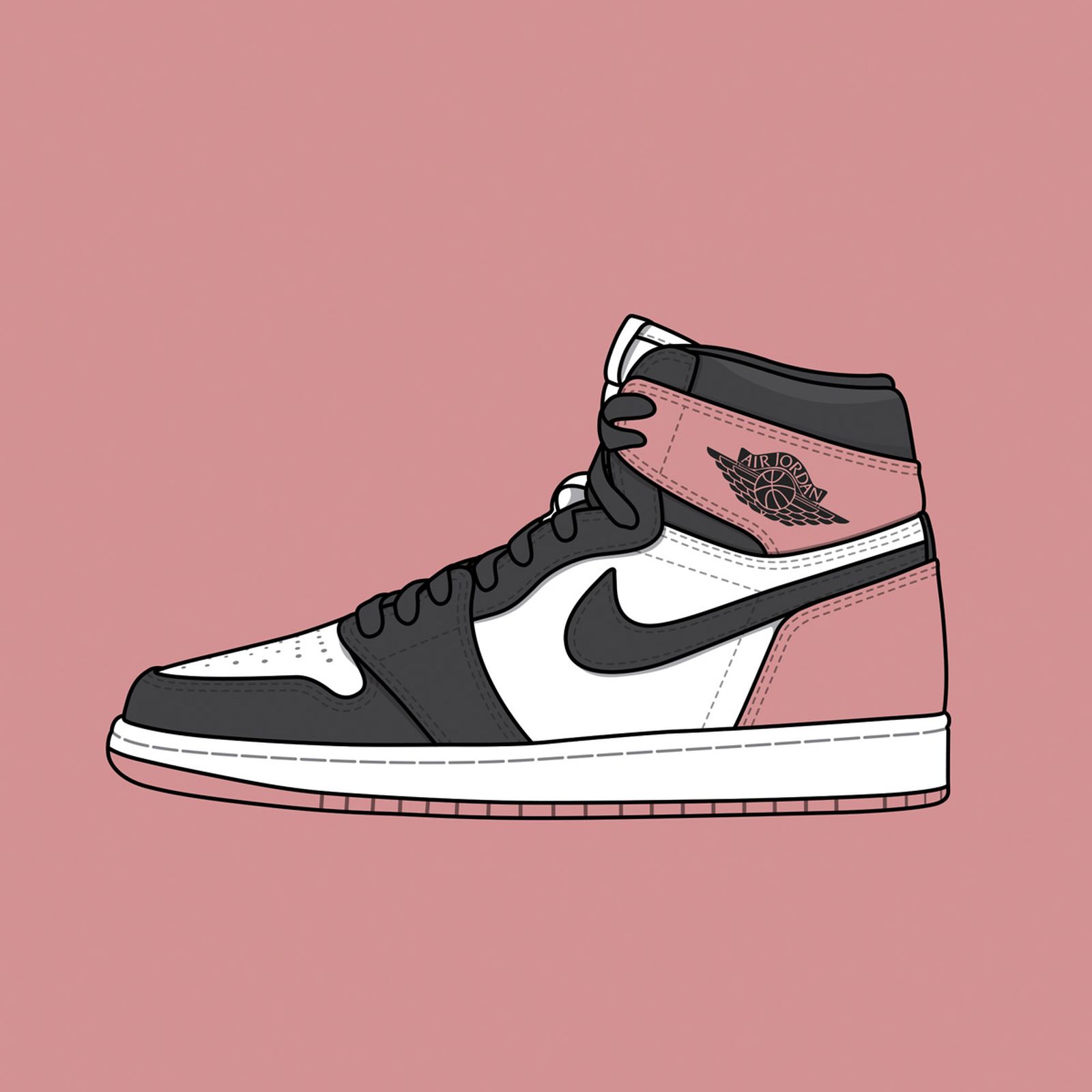 Cartoon Air Jordan 1 Wallpapers