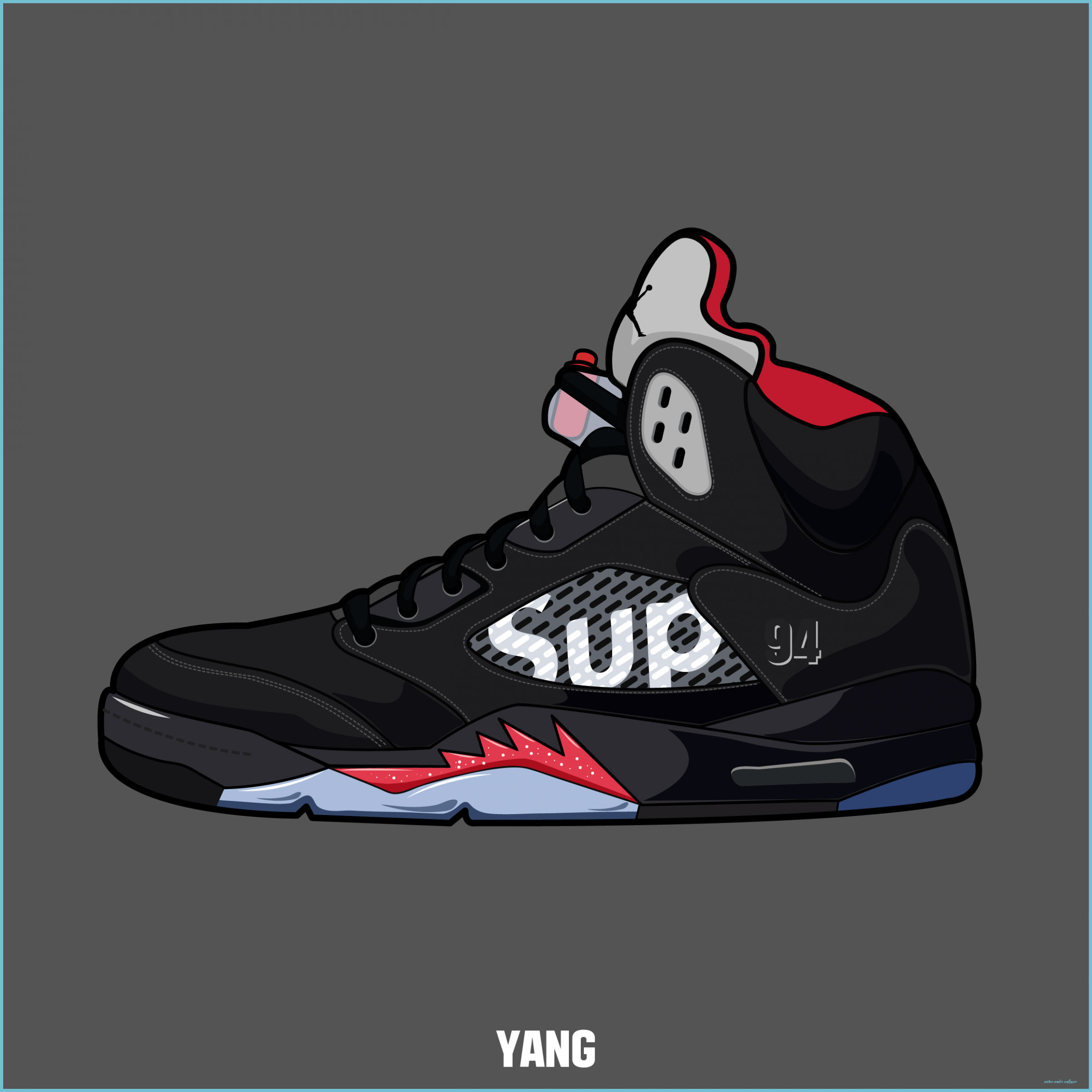 Cartoon Air Jordan 1 Wallpapers