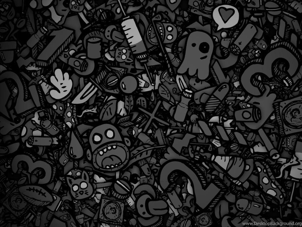 Cartoon Black And White Wallpapers