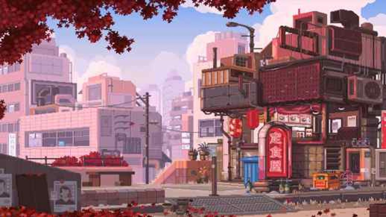 Cartoon City Street Wallpapers