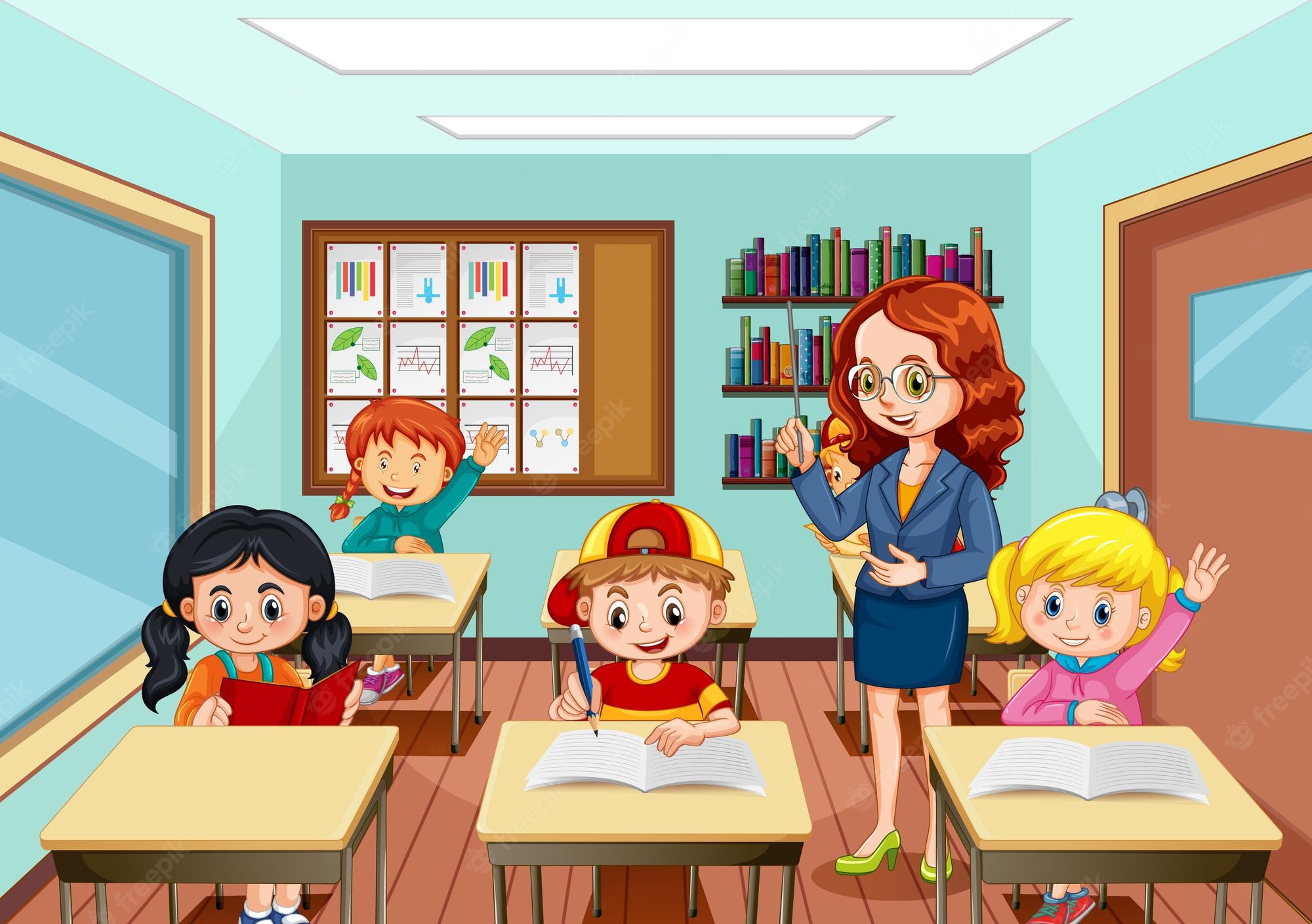 Cartoon Classroom Wallpapers