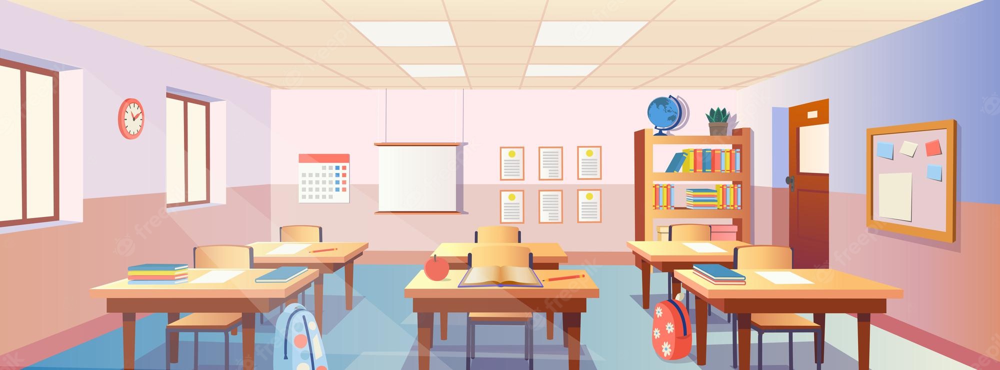 Cartoon Classroom Wallpapers