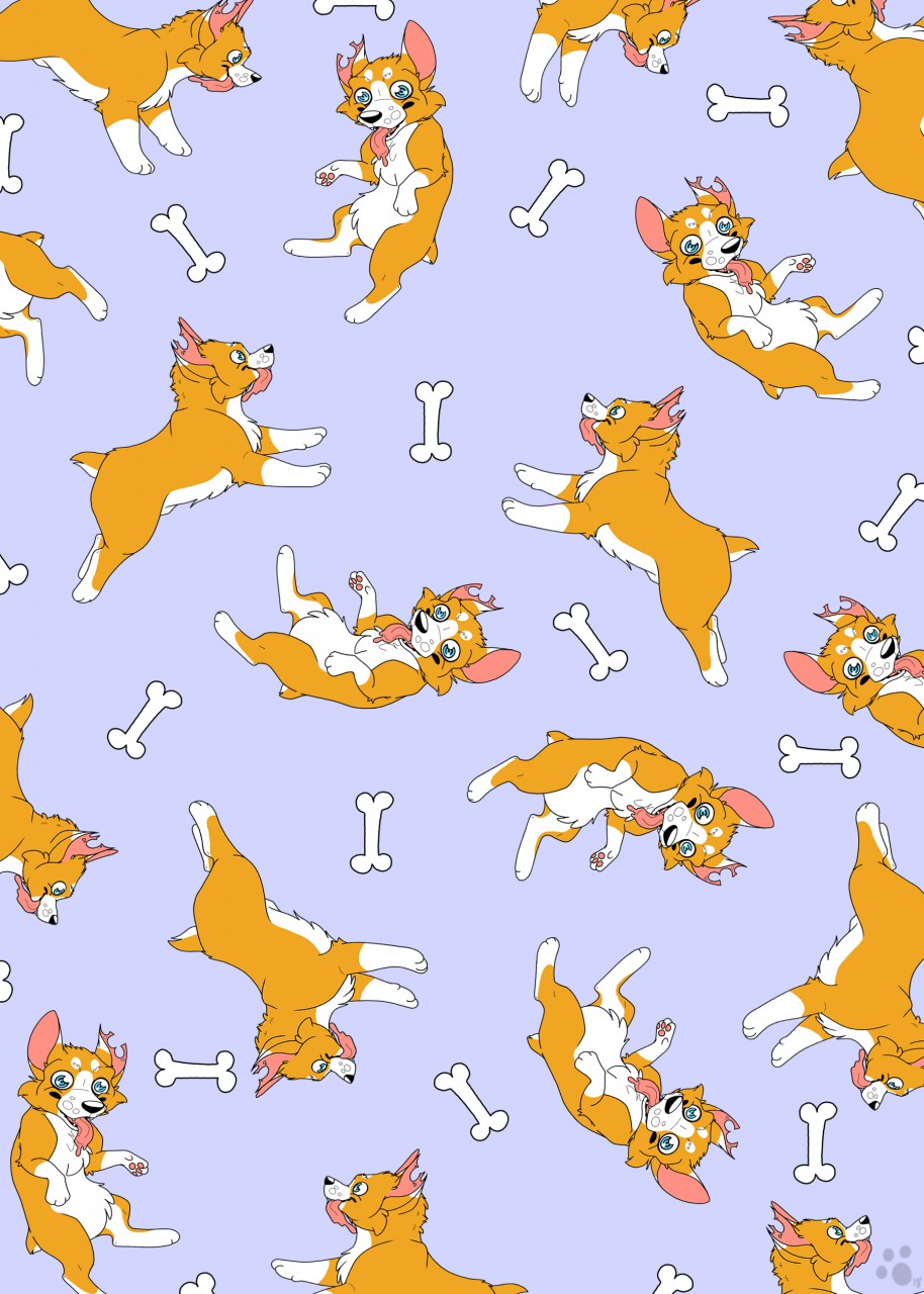 Cartoon Corgis Wallpapers