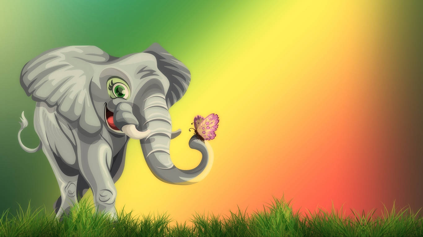 Cartoon Elephant Wallpapers