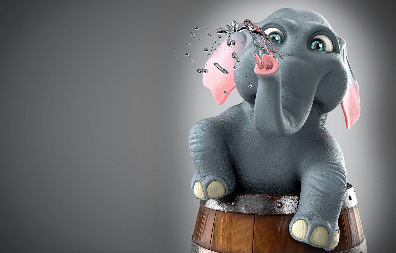 Cartoon Elephant Wallpapers