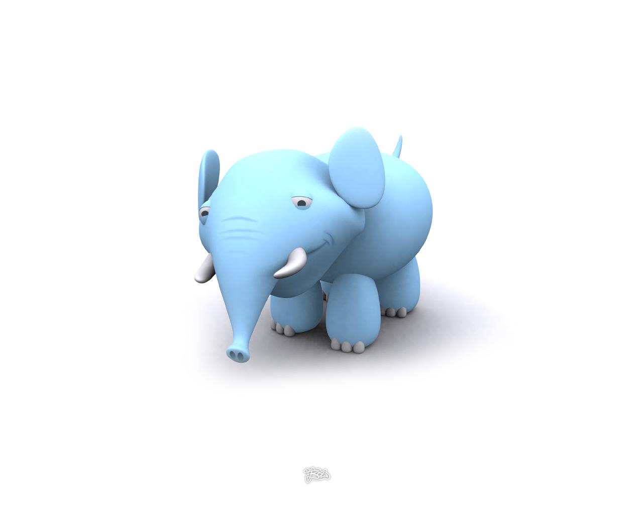 Cartoon Elephant Wallpapers