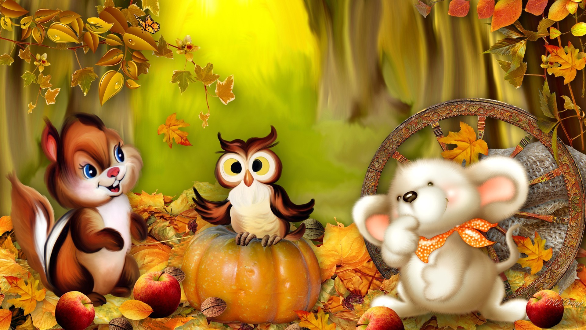 Cartoon Fall Wallpapers